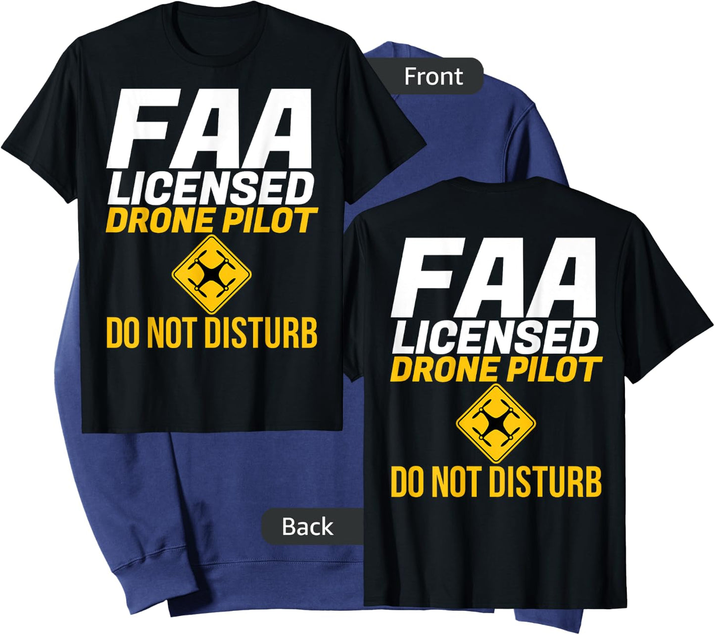 Do Not Disturb FAA Certified Drone Pilot -Front Rear Sweatshirt - Sweatshirt | Navy