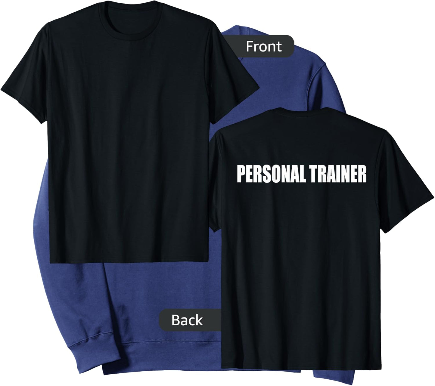 Personal Trainer Shirt - Back Print Sweatshirt - Sweatshirt | Navy