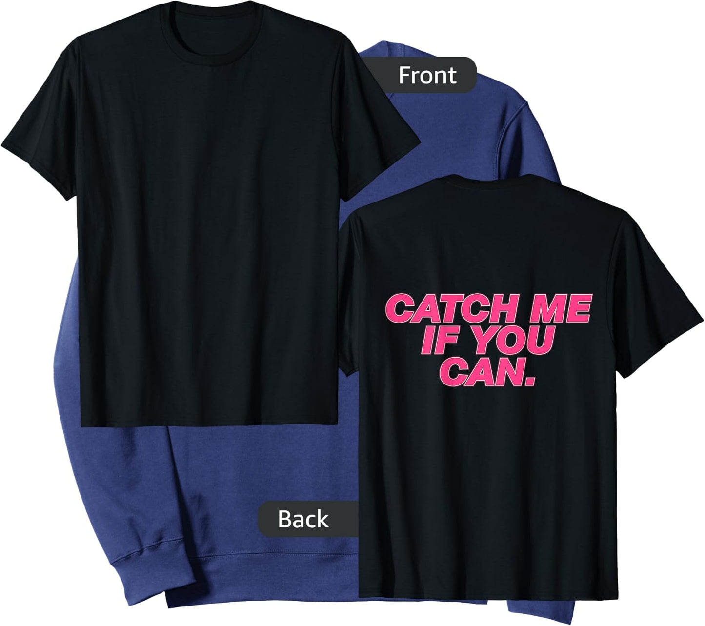Funny Girls Running Shirt - Catch Me If You Can Sweatshirt - Sweatshirt | Navy