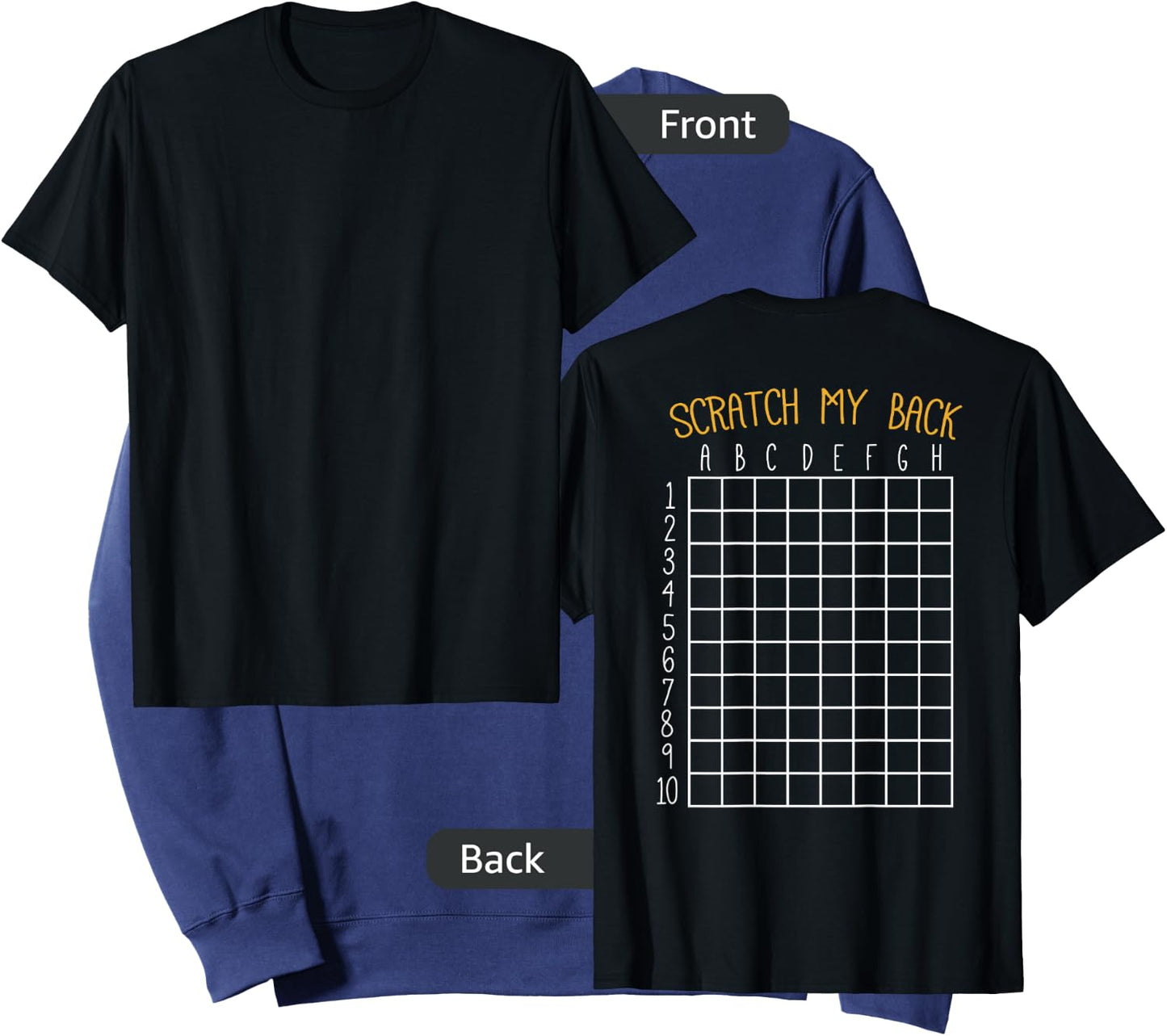 Back Scratching Shirt Co. Back Scratcher Shirt, Scratch My Back - -Adult, Black, Small Sweatshirt - Sweatshirt | Navy