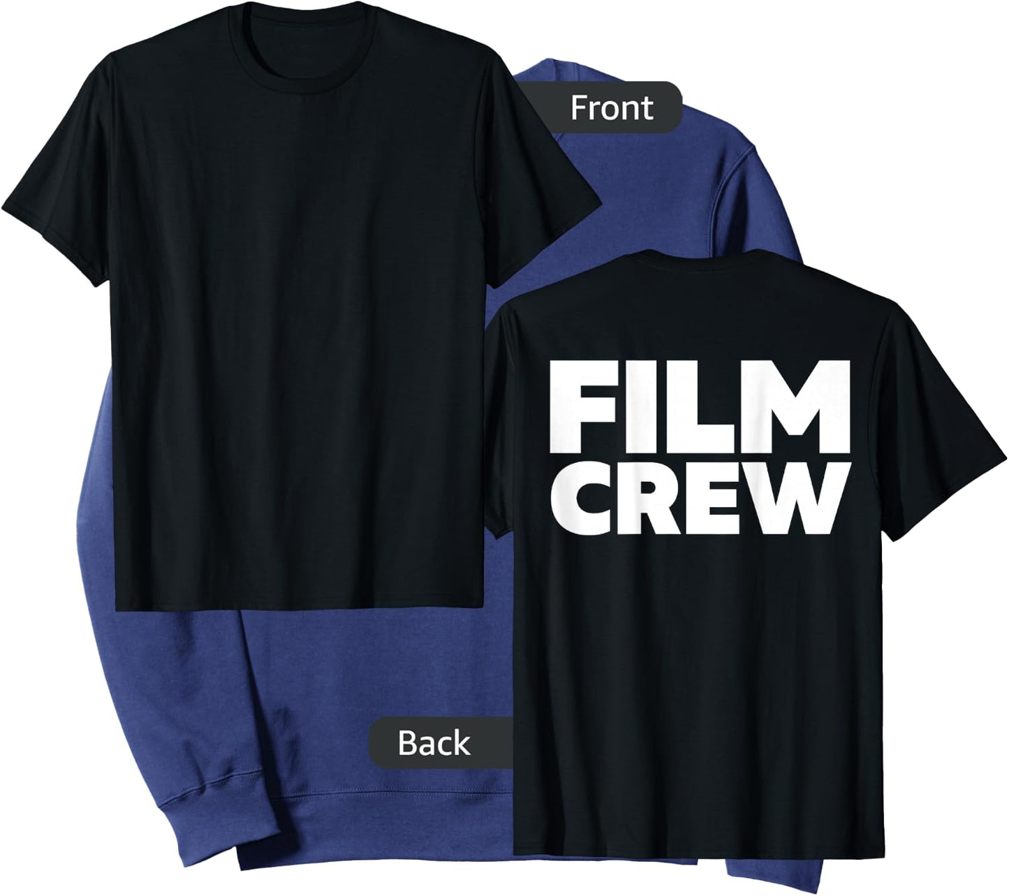 Film Crew Shirt Print On Back Filming Movie Set Sweatshirt - Sweatshirt | Navy