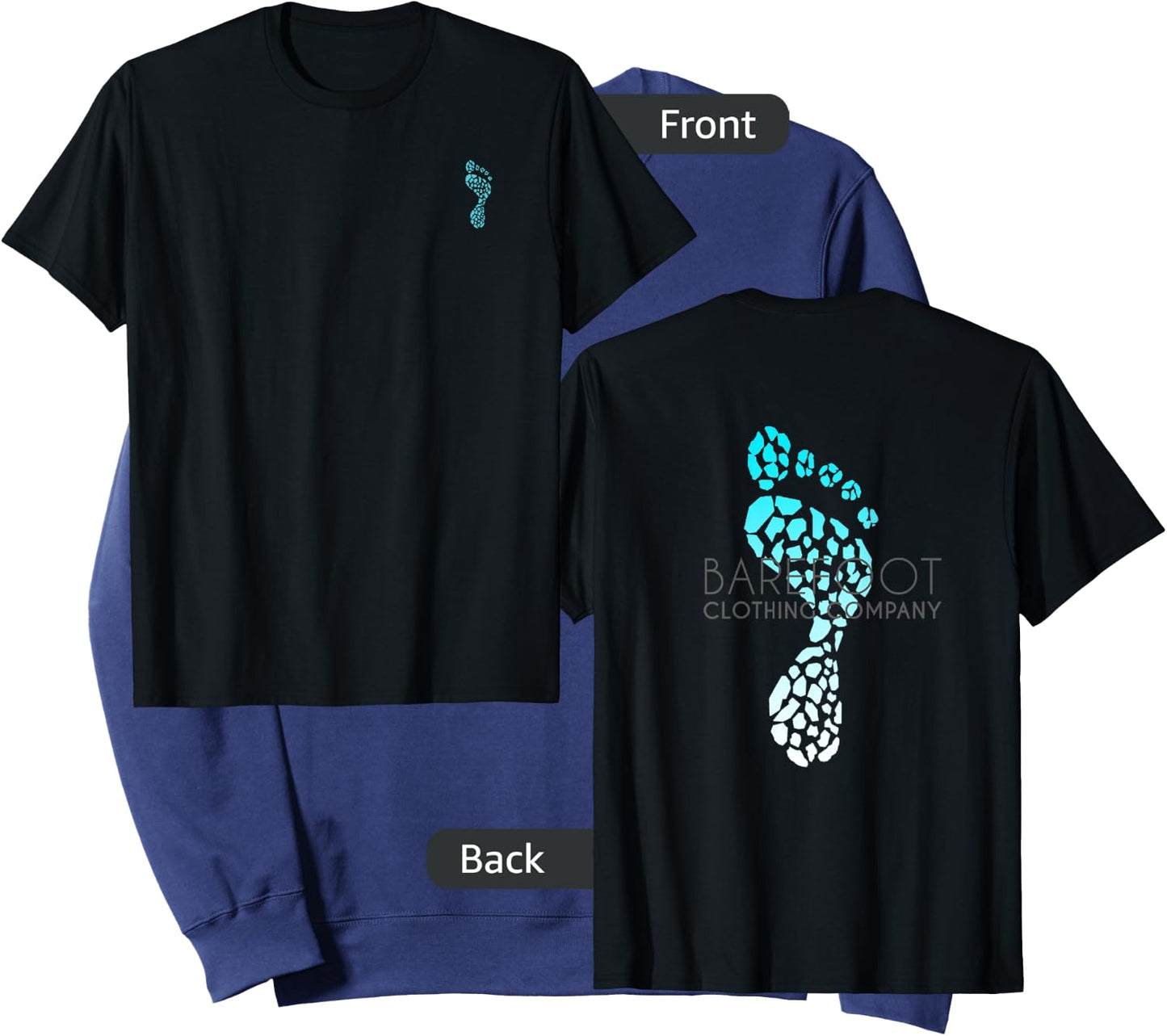 Barefoot Clothing Company: logo on back Sweatshirt - Sweatshirt | Navy