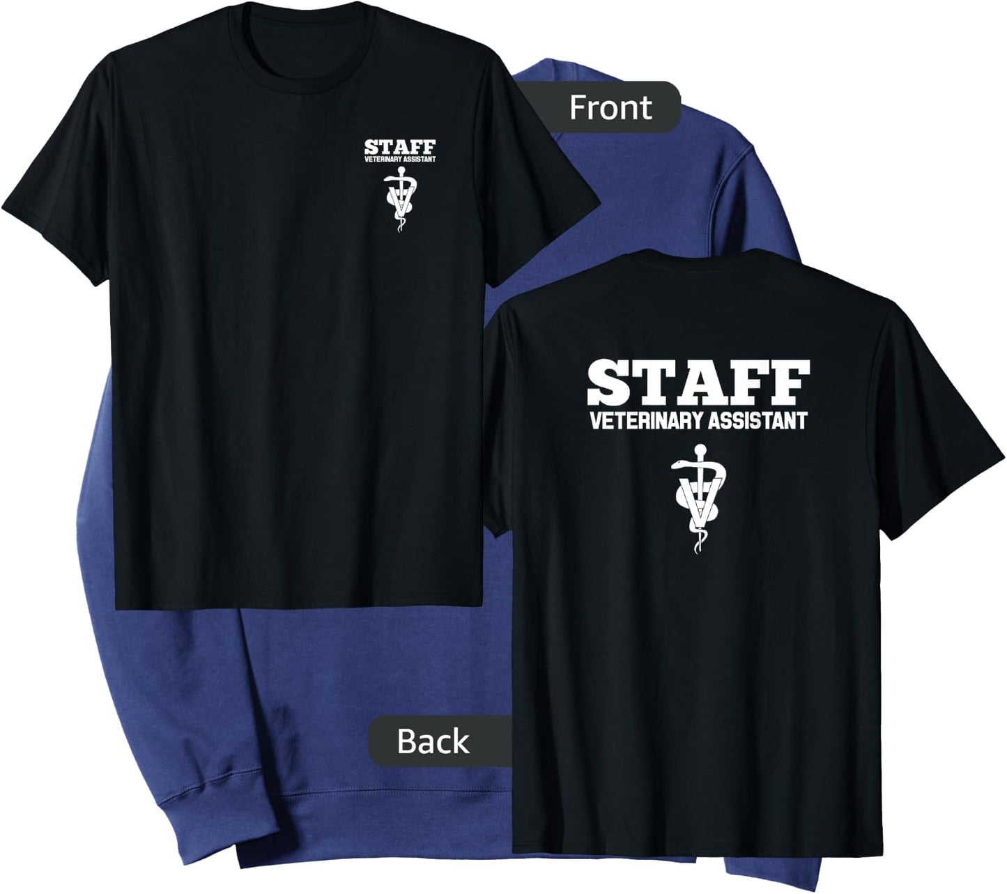 Veterinary Assistant Vet Staff Employee Uniform Sweatshirt - Sweatshirt | Navy