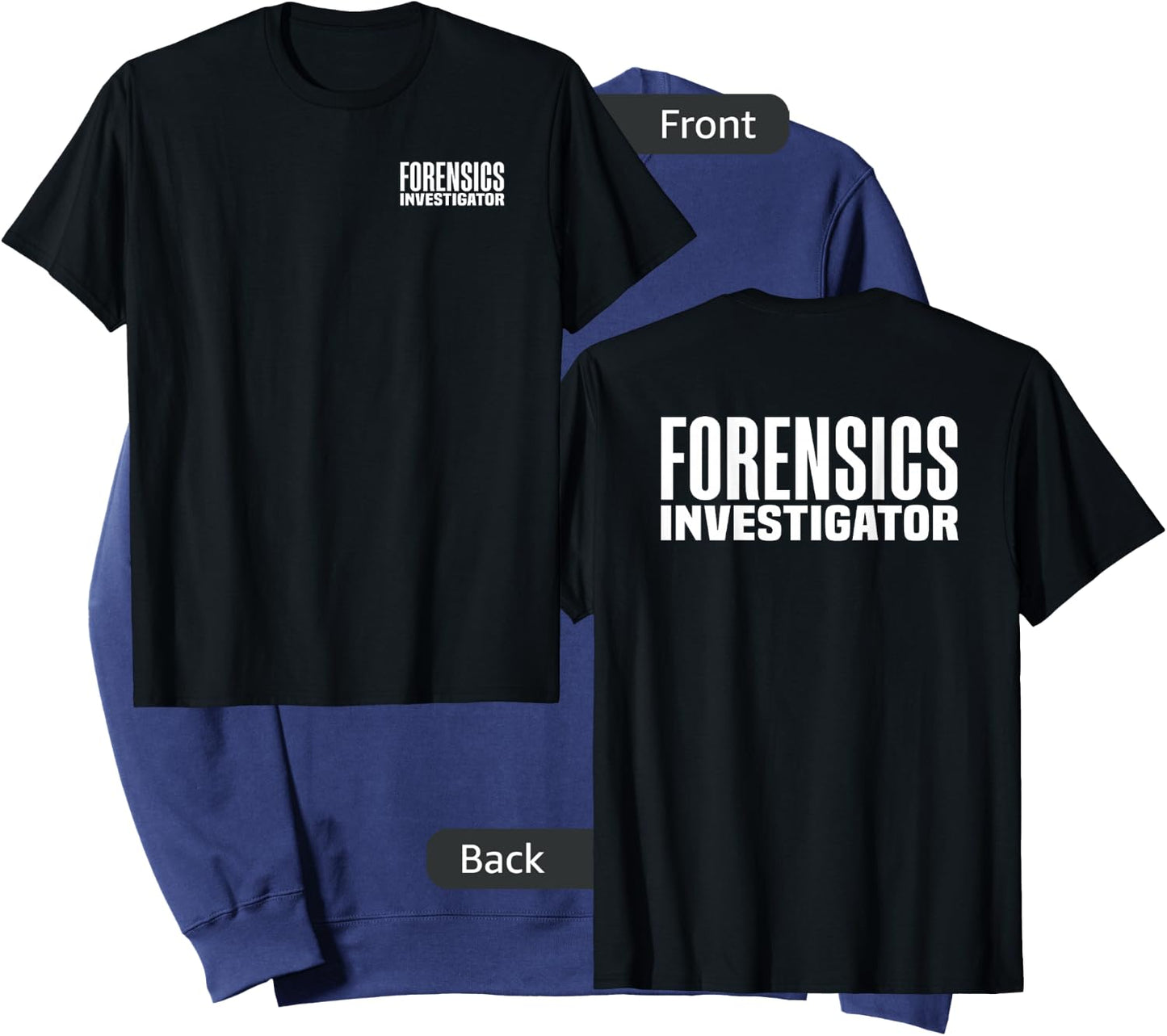 Forensics Crime Police Investigator Detective Policemen Duty Sweatshirt - Sweatshirt | Navy