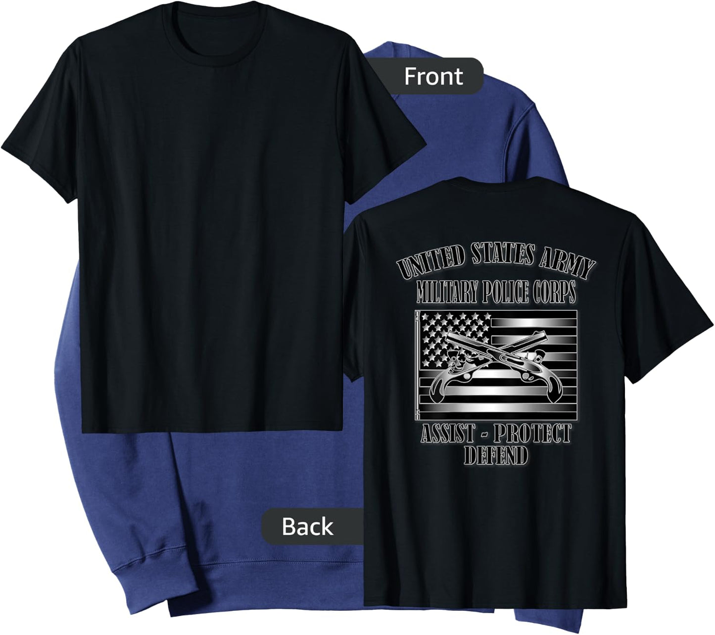U.S. Army Military Police Corps (Back Design) Sweatshirt - Sweatshirt | Navy
