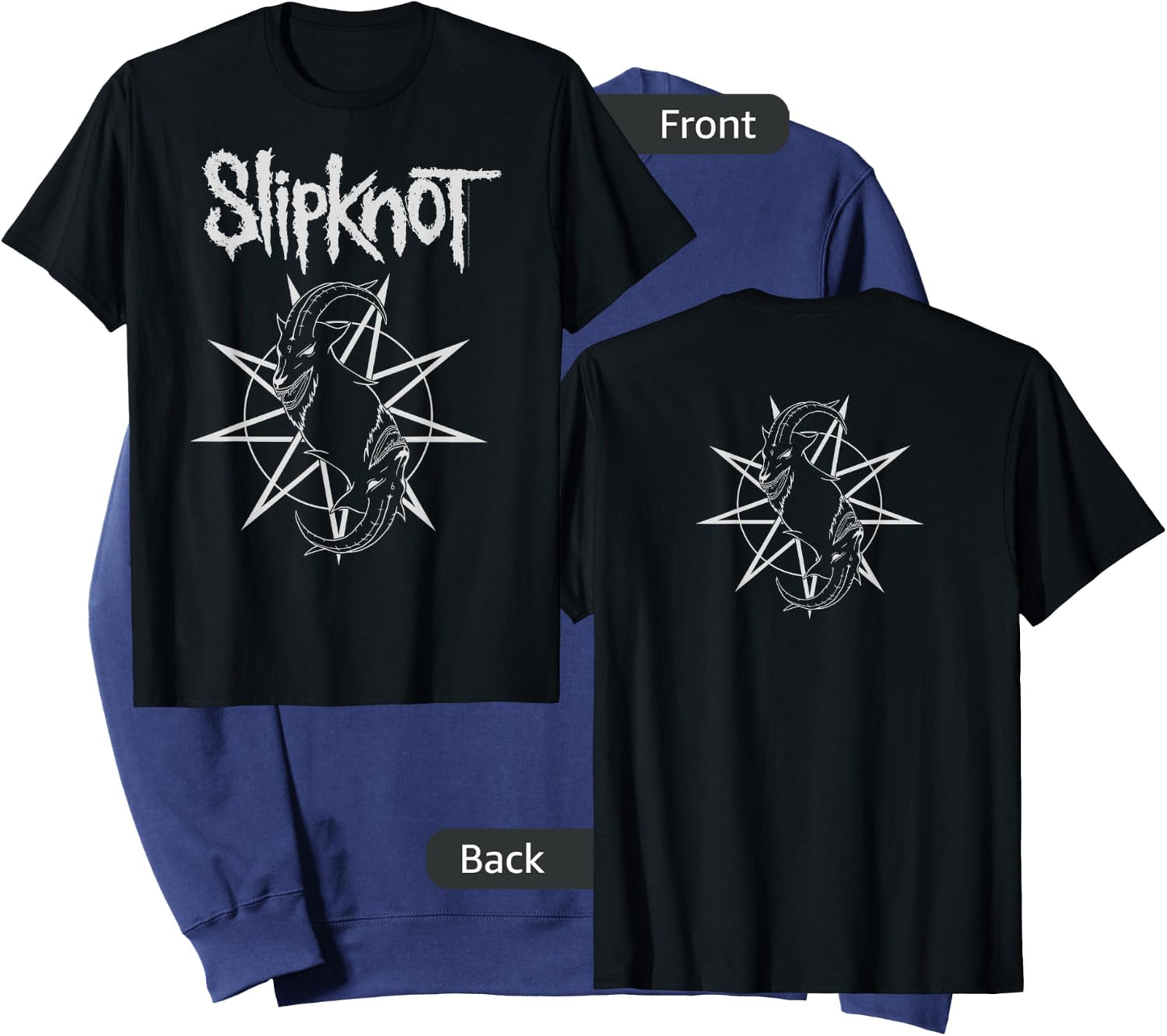 Slipknot Official Goat Star Logo Sweatshirt - Sweatshirt | Navy
