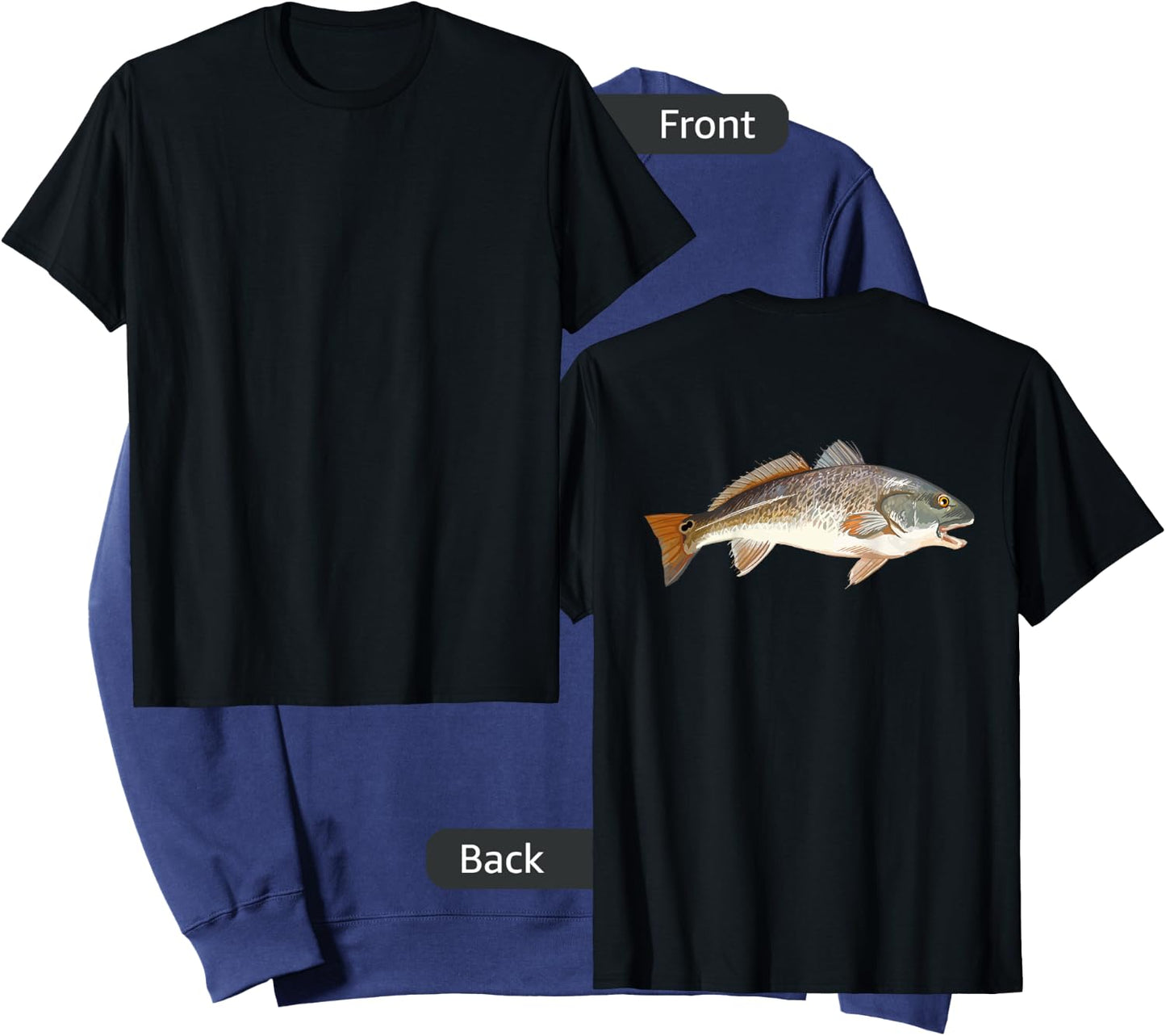 Redfish | Red Drum Fish Shirt Sweatshirt - Sweatshirt | Navy