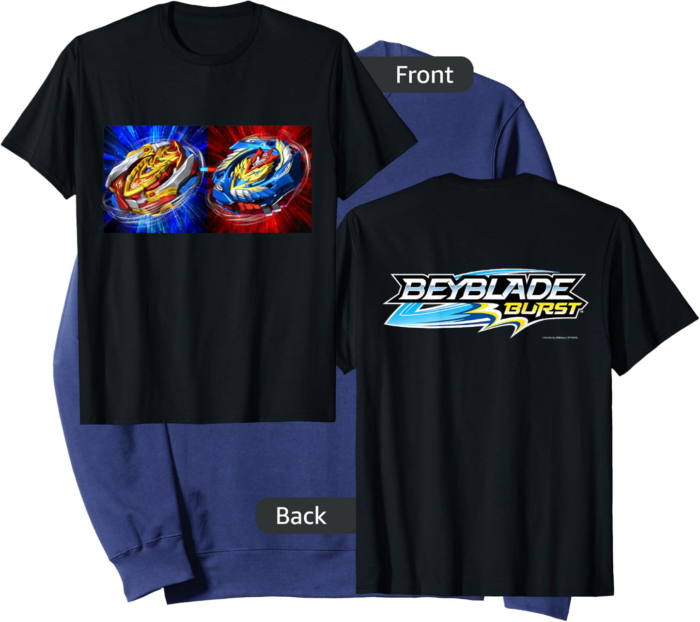 Beyblade Burst Turbo Double BEY Small Sweatshirt - Sweatshirt | Navy