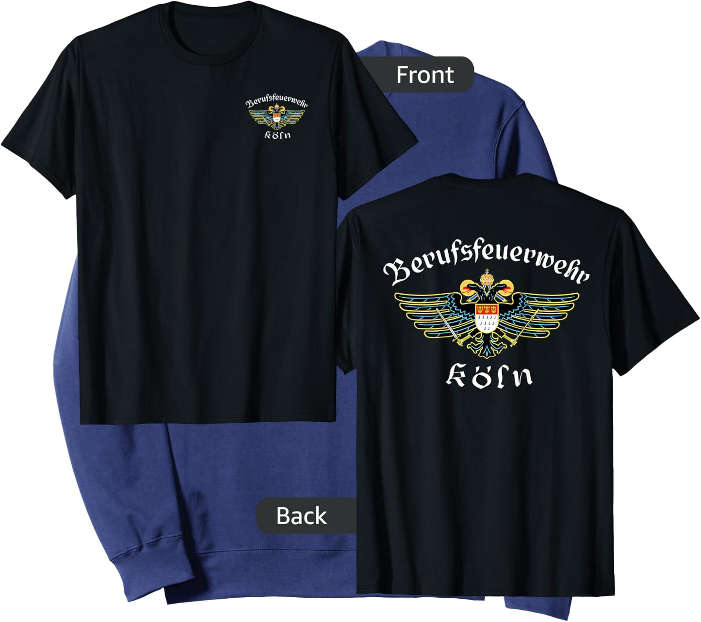 mechaproject Men's Cologne Germany Koln Fire Department Firefighter Sweatshirt - Sweatshirt | Navy