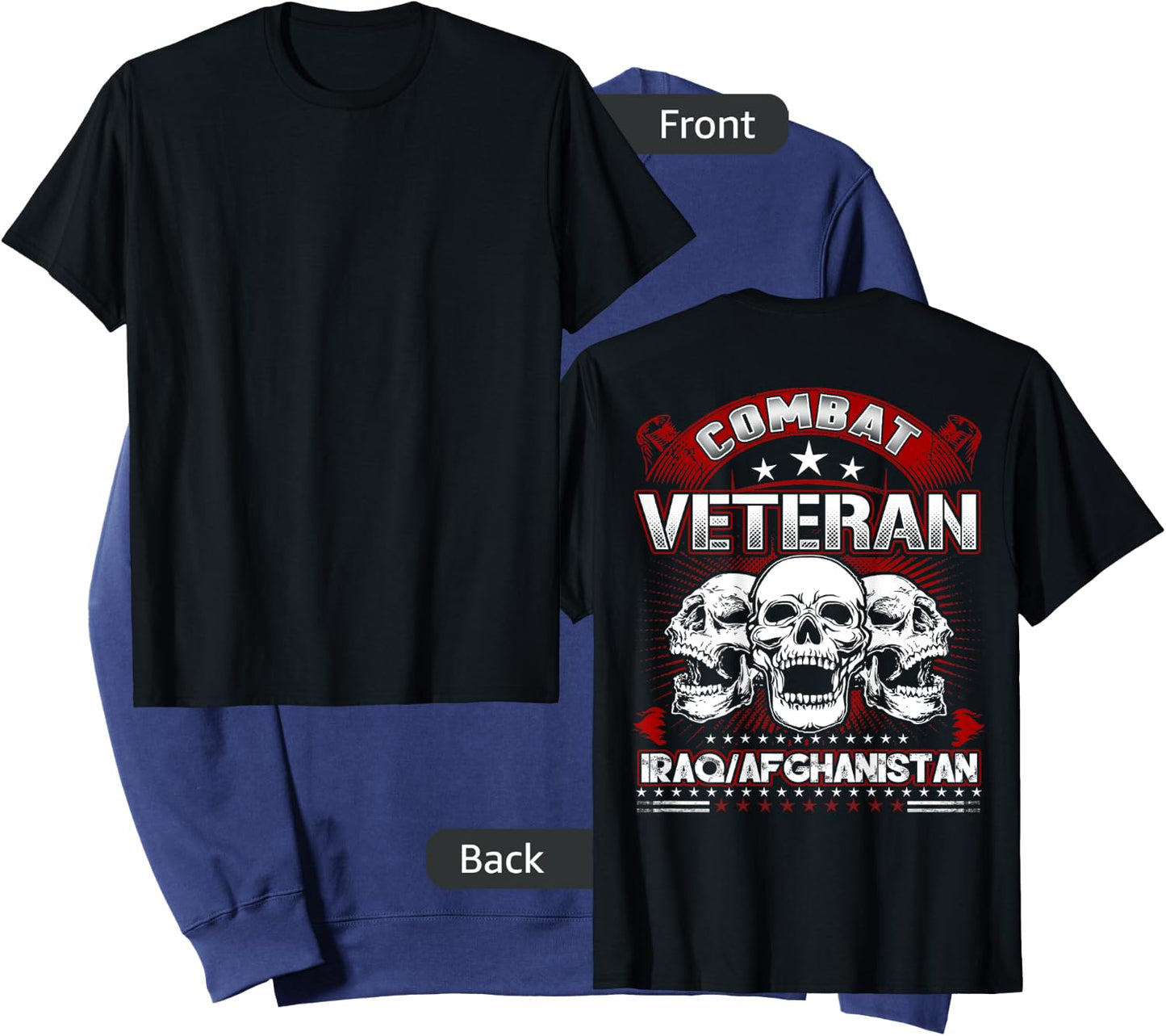 Combat Veteran Iraq Shirt Sweatshirt - Sweatshirt | Navy