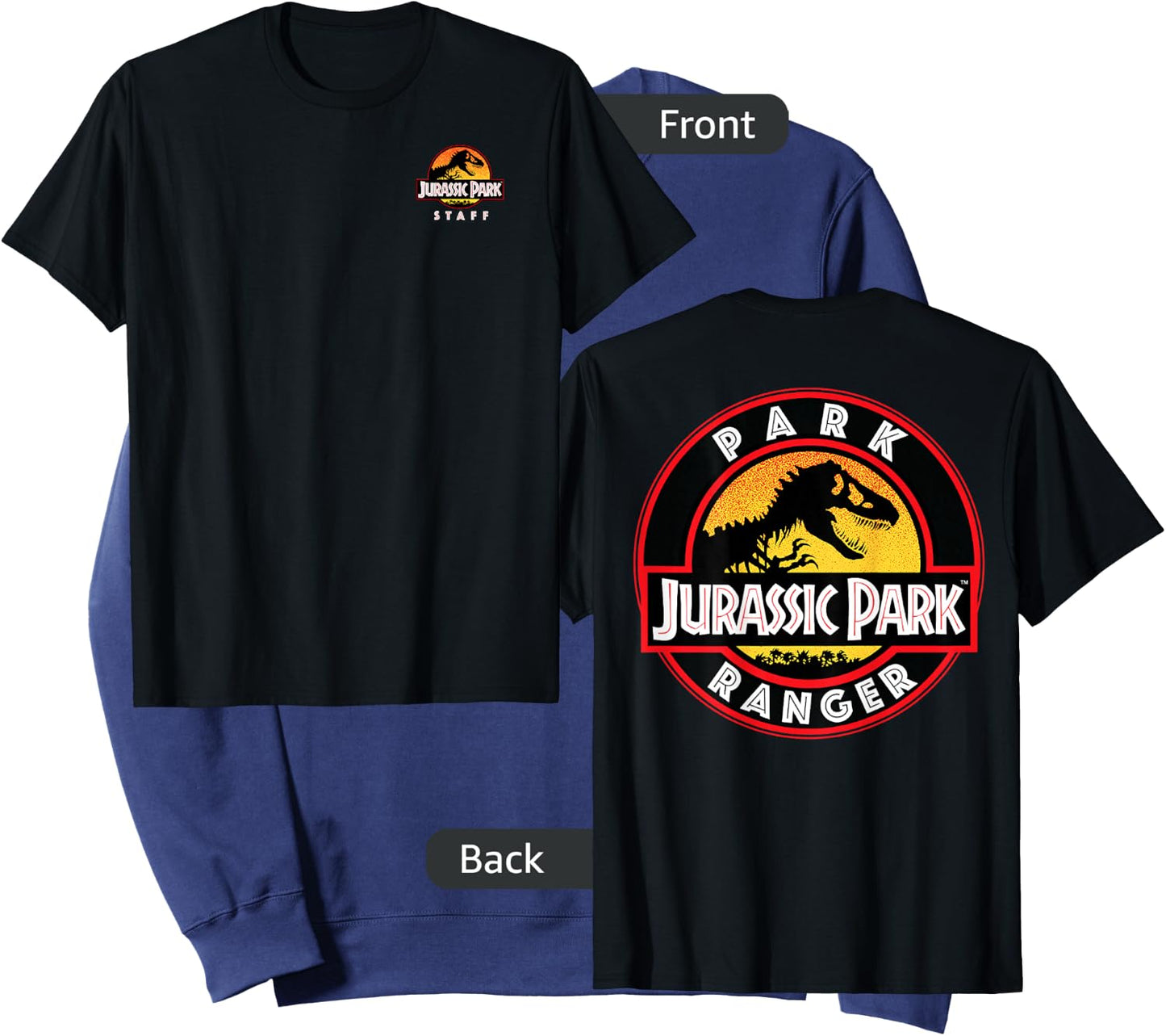 Jurassic Park Ranger Uniform Patch Small Sweatshirt - Sweatshirt | Navy