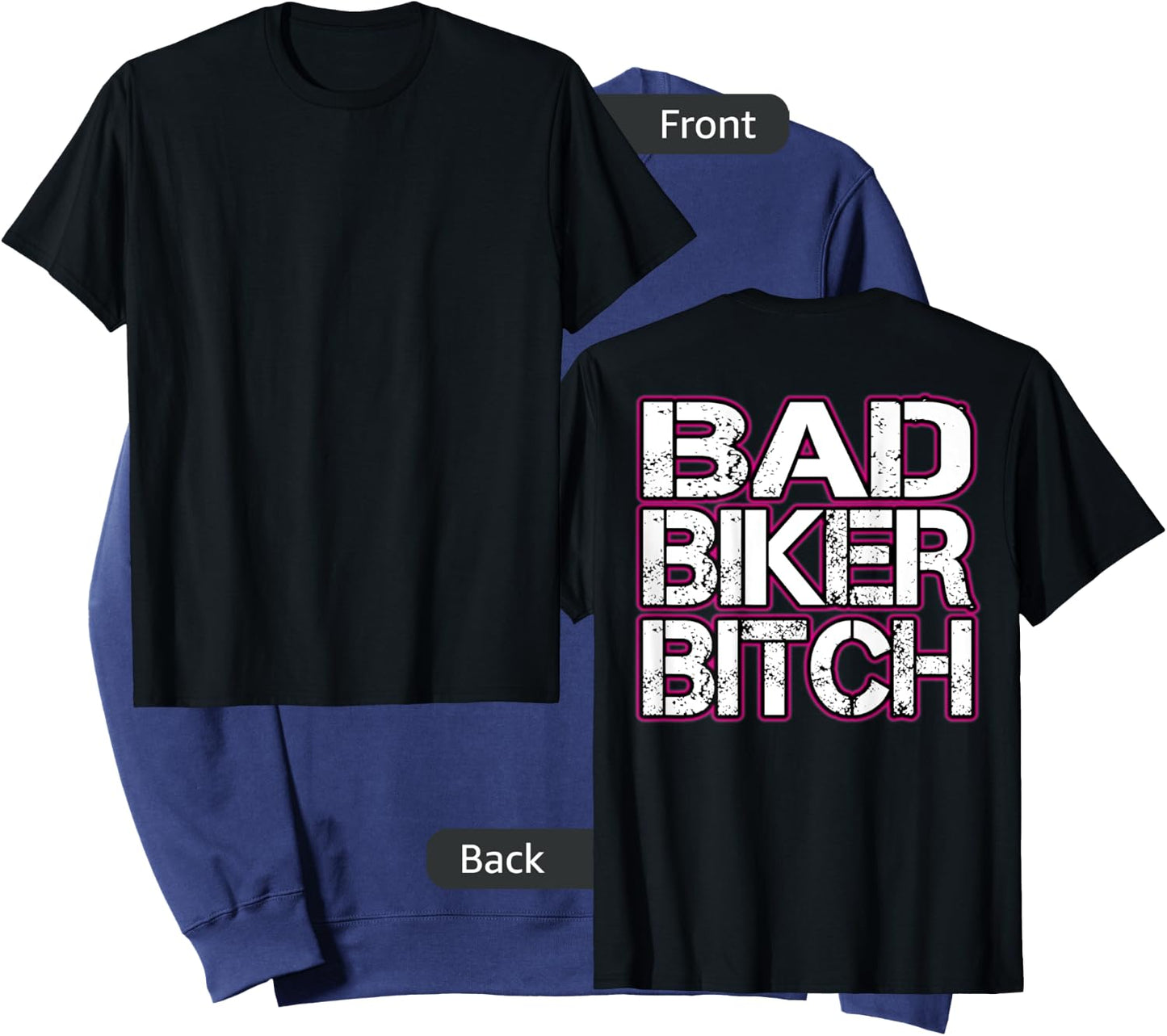 Bad Biker Bitch T Shirt Sweatshirt - Sweatshirt | Navy