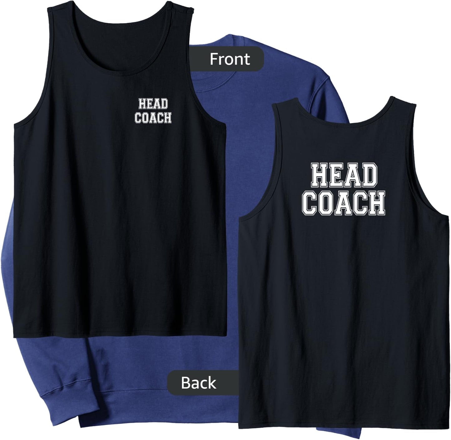 Head Coach front with letter athletic style for Sweatshirt - Sweatshirt | Navy