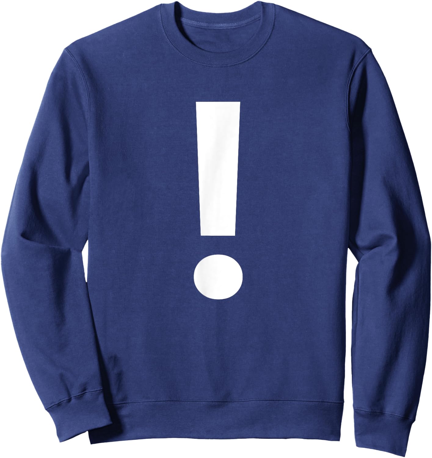 Punctuation ! Exclamation Point Sweatshirt - Sweatshirt | Navy