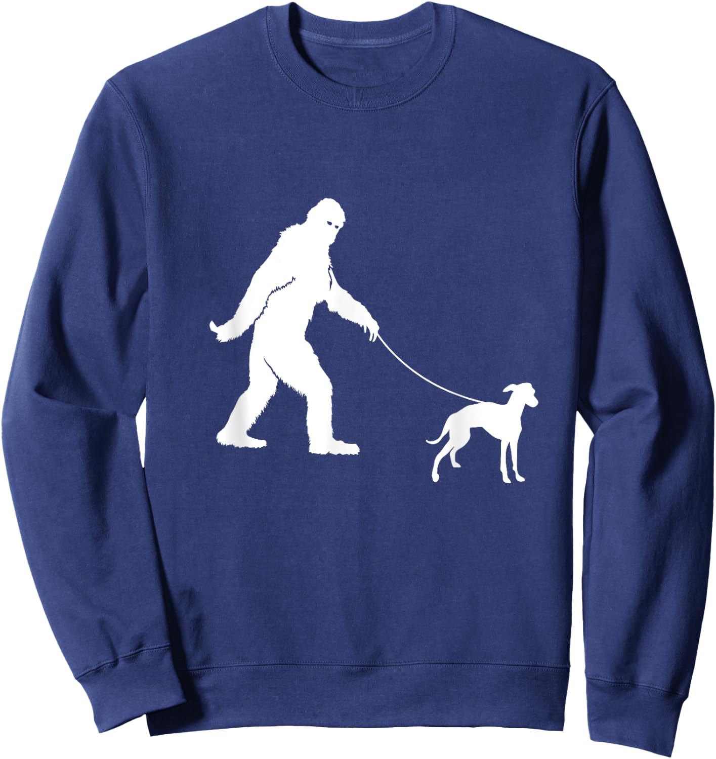 Bigfoot Fun Italian Greyhound Shirt Funny Sasquatch Dog Gift Sweatshirt - Sweatshirt | Navy