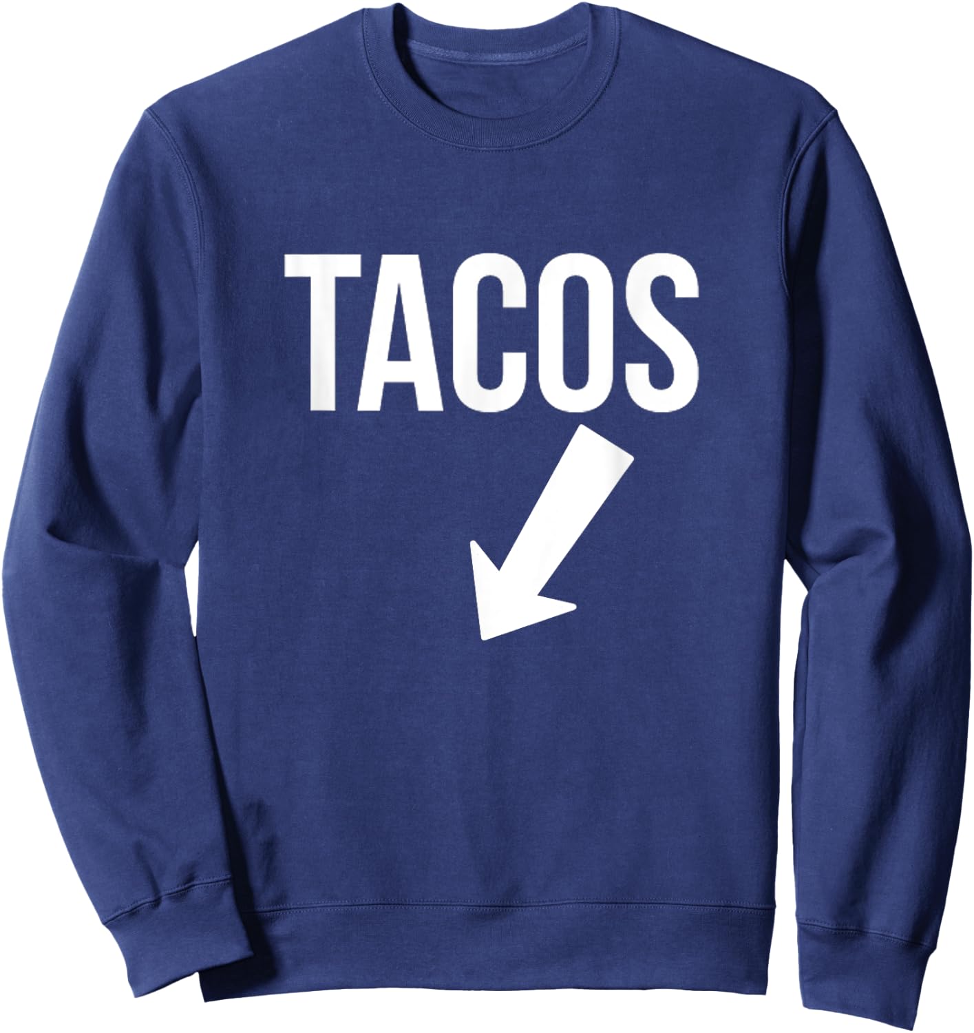 Tacos Pregnancy Announcement Matching With Baby Sweatshirt - Sweatshirt | Navy