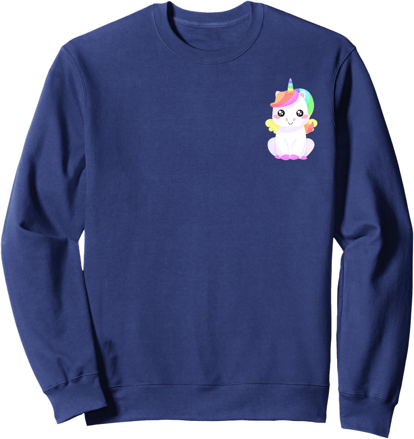 Unicorn Cute Pocket Sweatshirt - Sweatshirt | Navy