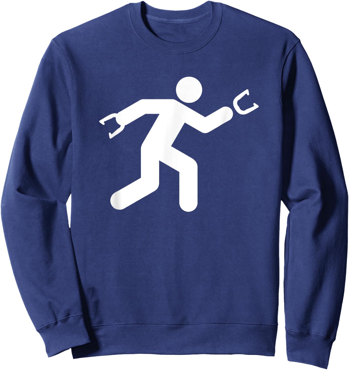 Sign Man - Horseshoe Throwing Shirt Horseshoe Pitchers Gift Sweatshirt - Sweatshirt | Navy
