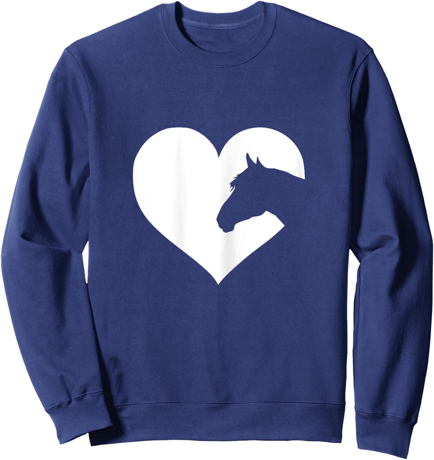 Horse lover for girls & women who love horses Sweatshirt - Sweatshirt | Navy