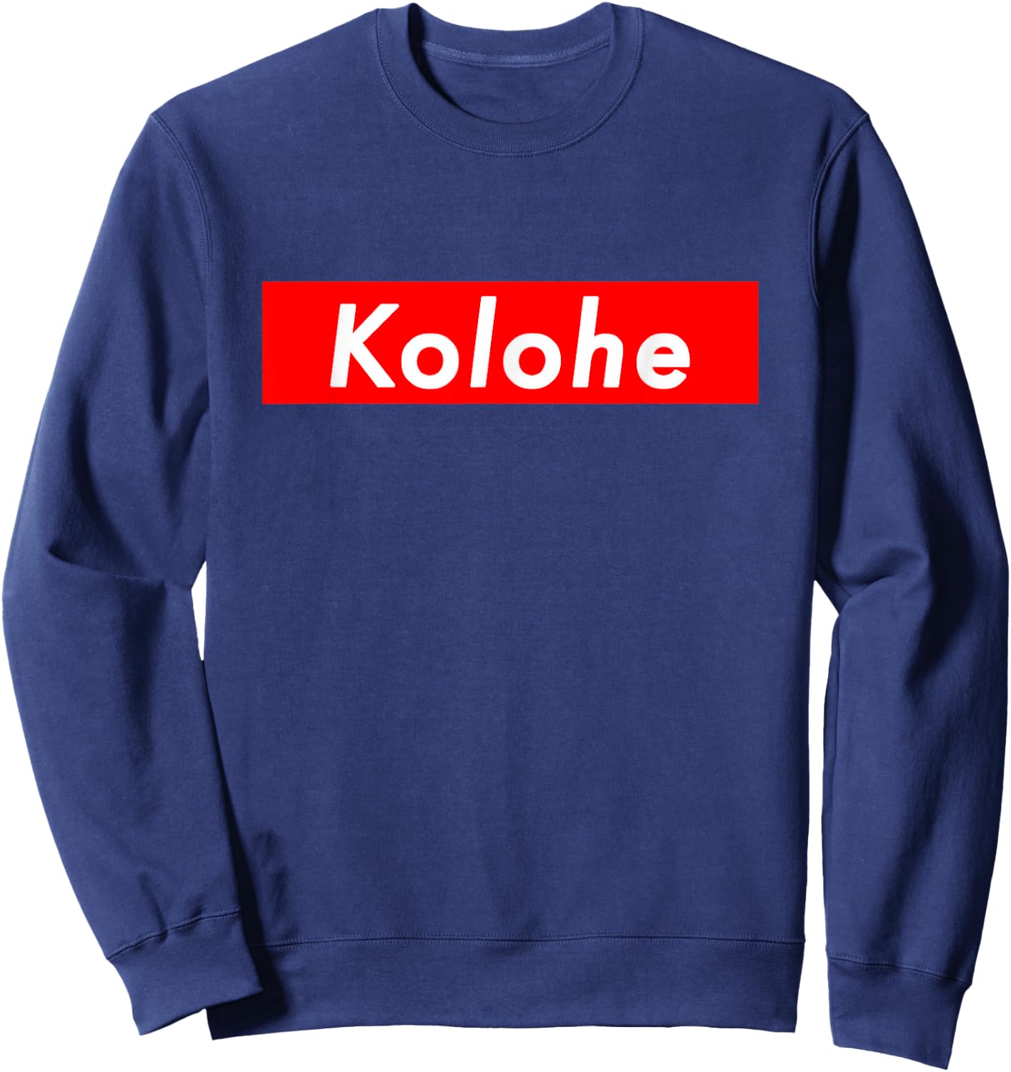 Hawaiian Kolohe Rascal Red Rectangle Sweatshirt - Sweatshirt | Navy
