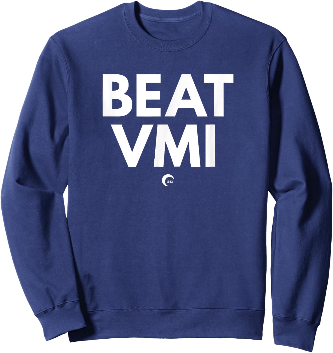 Beat V M I - South Carolina Virginia Military College Sweatshirt - Sweatshirt | Navy