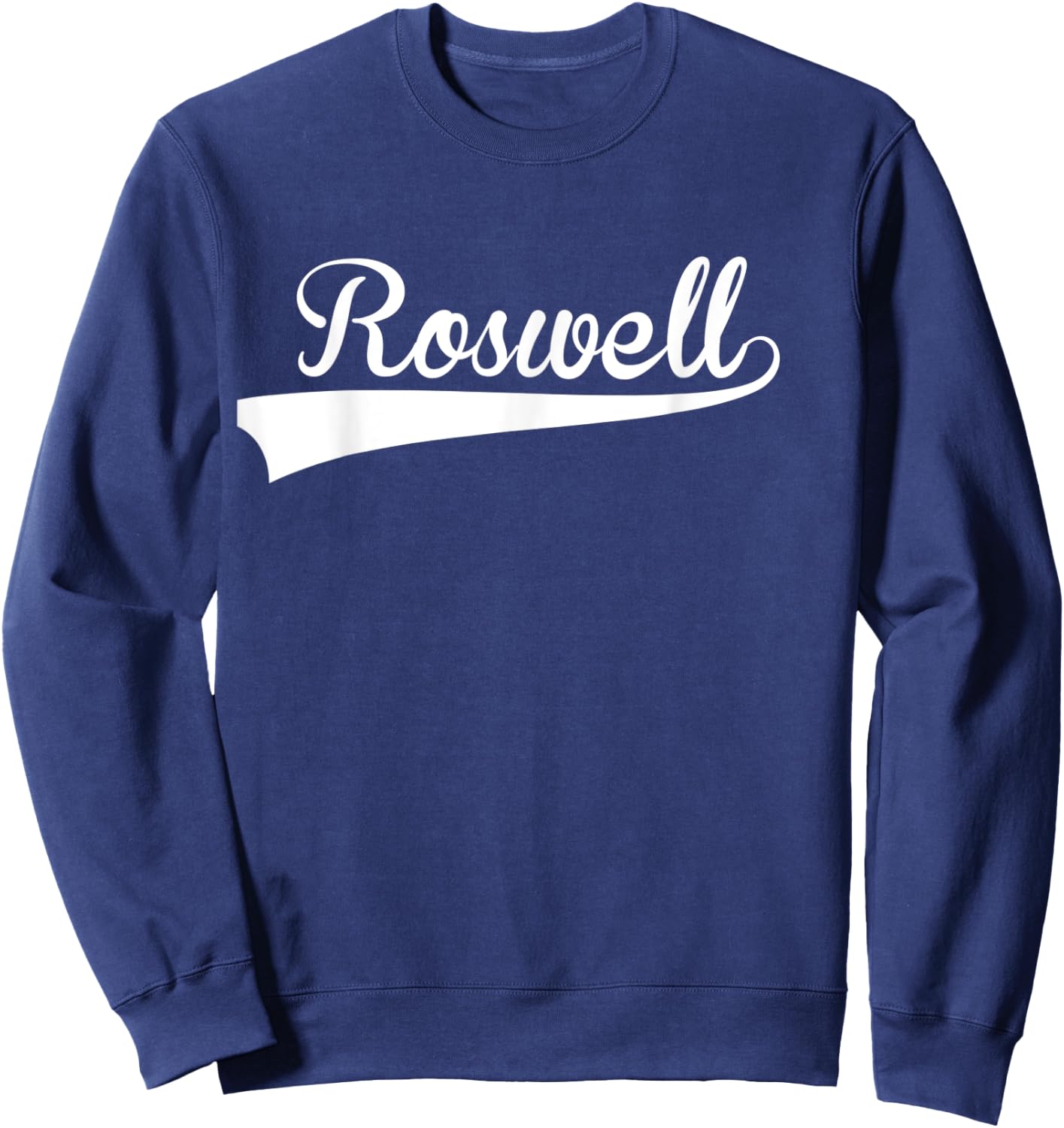 ROSWELL Baseball Styled Jersey Shirt Softball Sweatshirt - Sweatshirt | Navy