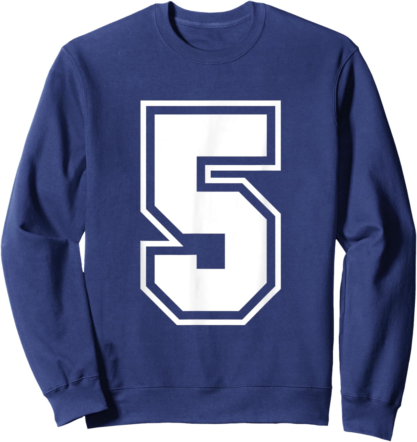 Number 5 Counting Monogram Sweatshirt - Sweatshirt | Navy