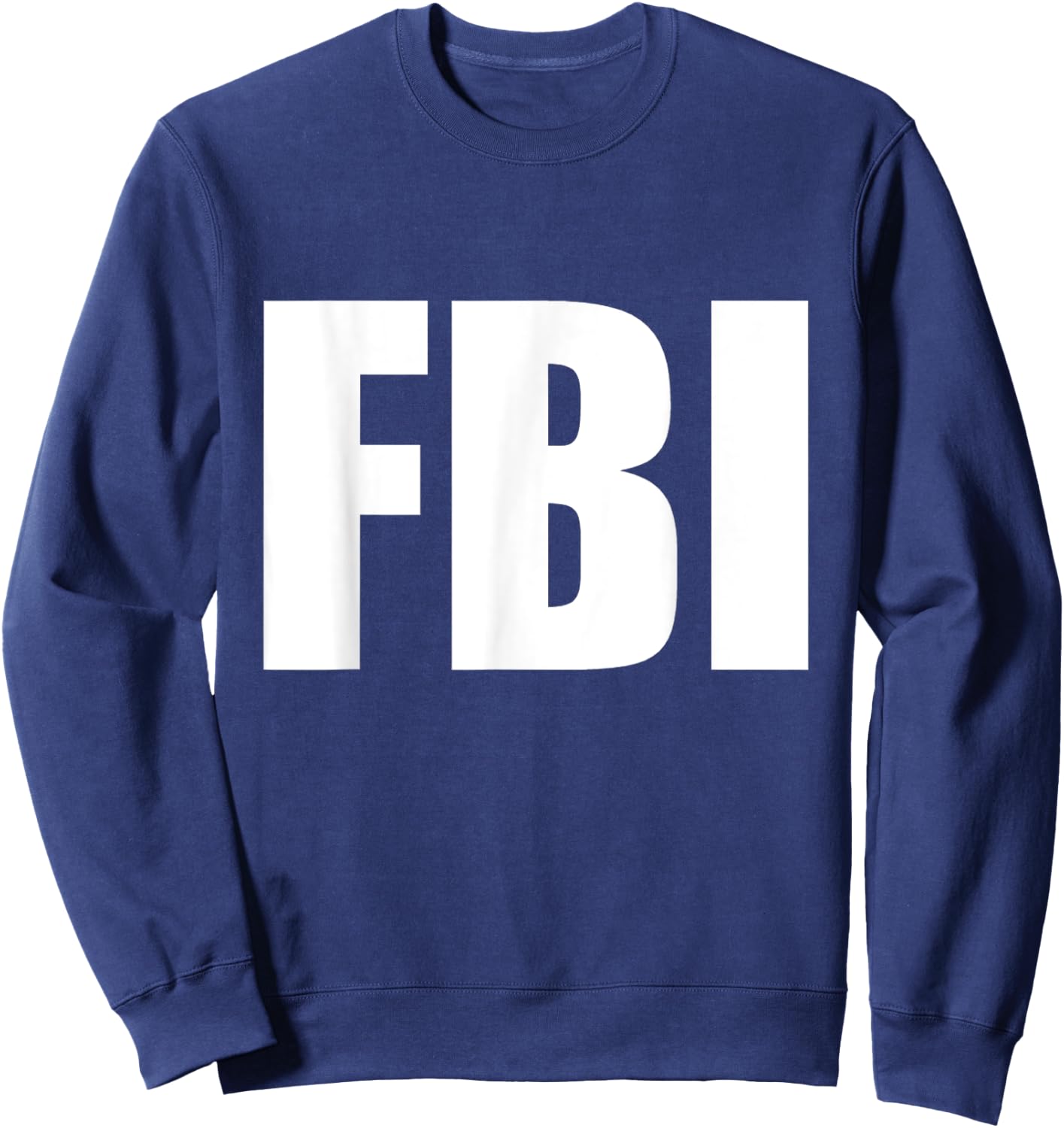 FBI Replica Agent Inspector Funny Halloween Costume Sweatshirt - Sweatshirt | Navy