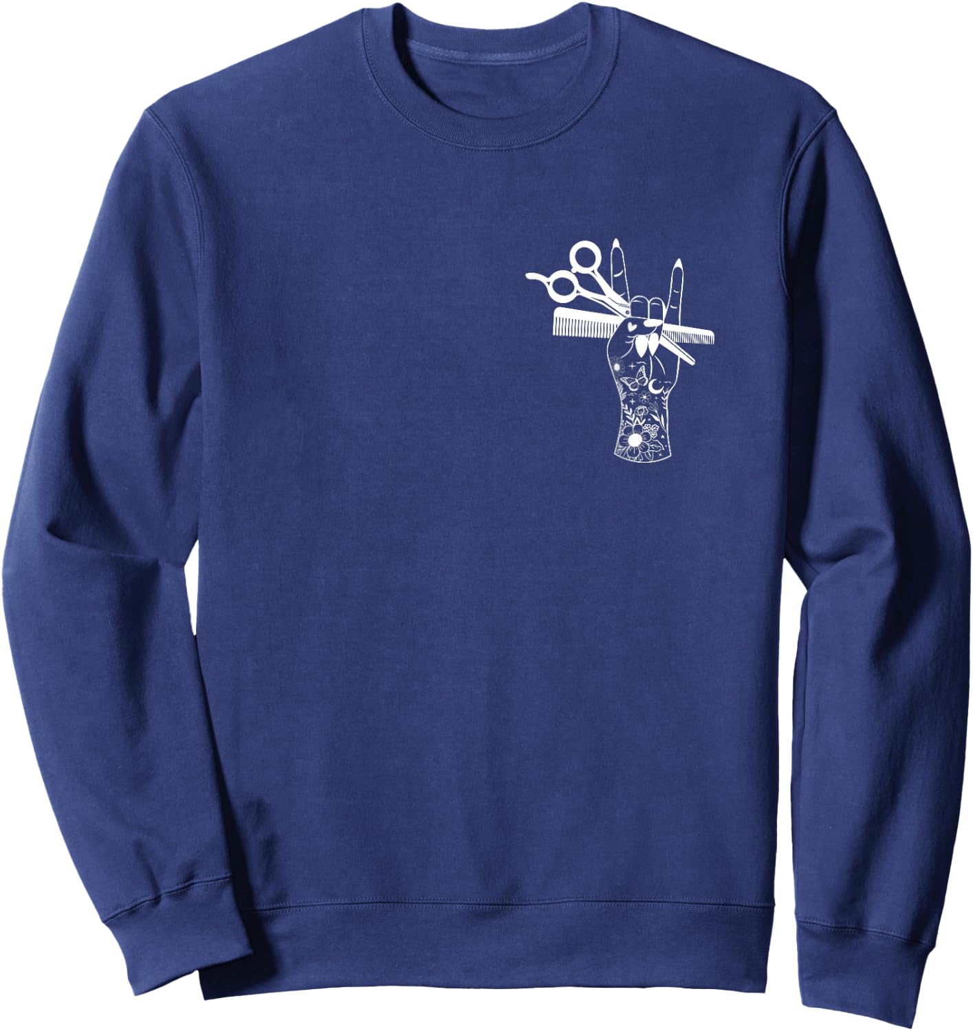 I Do All The Hot Girls Hair Hairdresser Hairstylist Sweatshirt - Sweatshirt | Navy