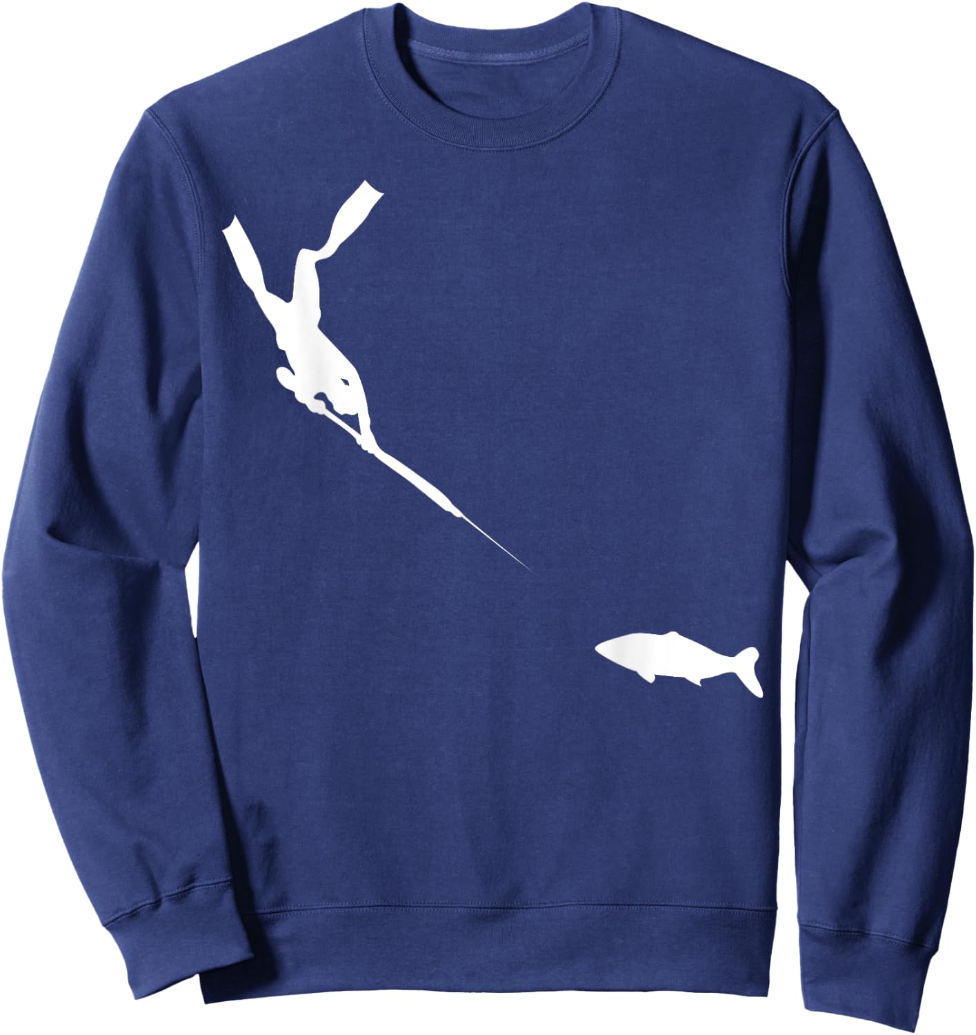 Spearfishing FreeDiver Fish Hunting Sweatshirt - Sweatshirt | Navy
