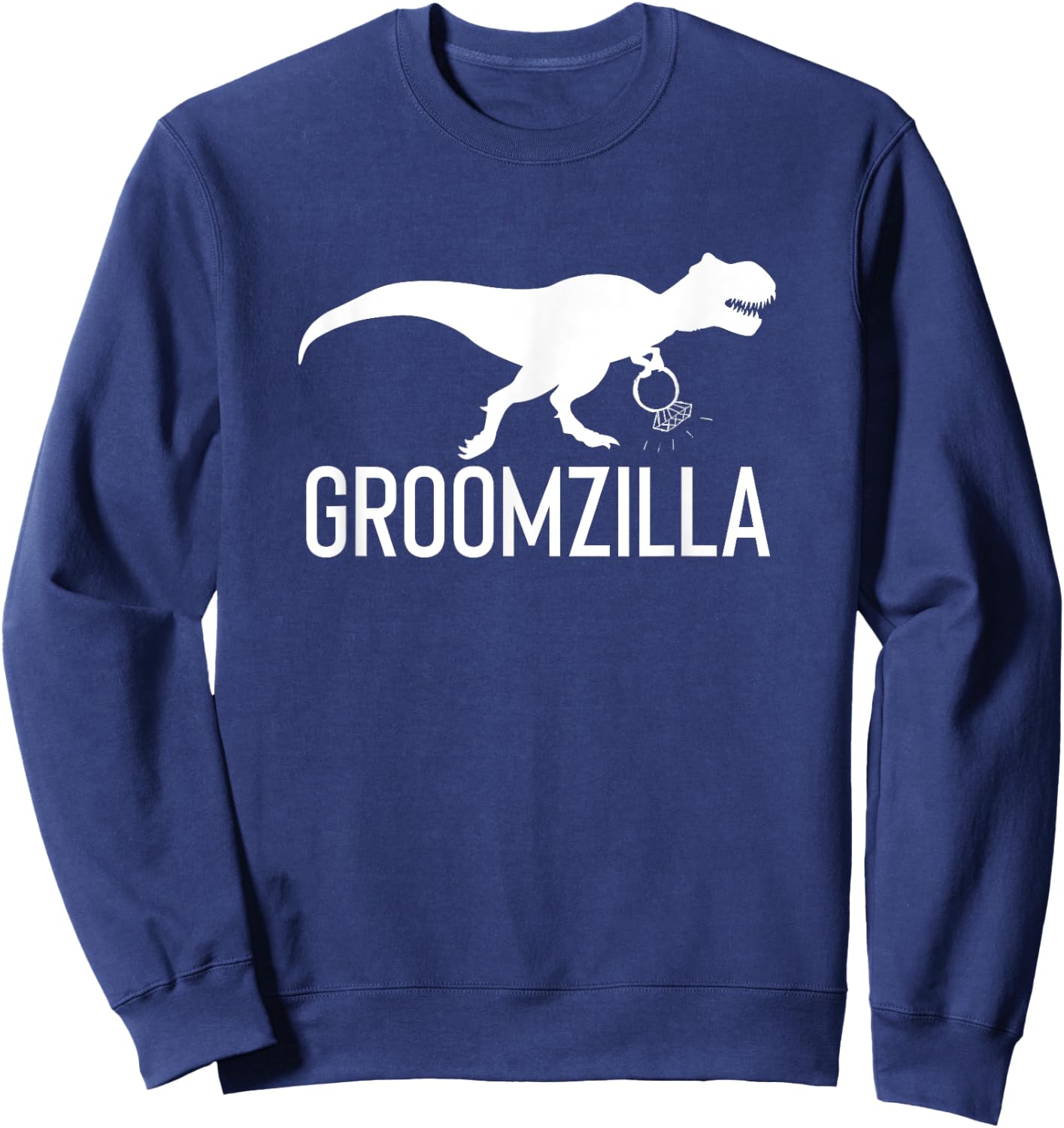 Groomzilla Funny Groom Wedding Gift Husband Sweatshirt - Sweatshirt | Navy
