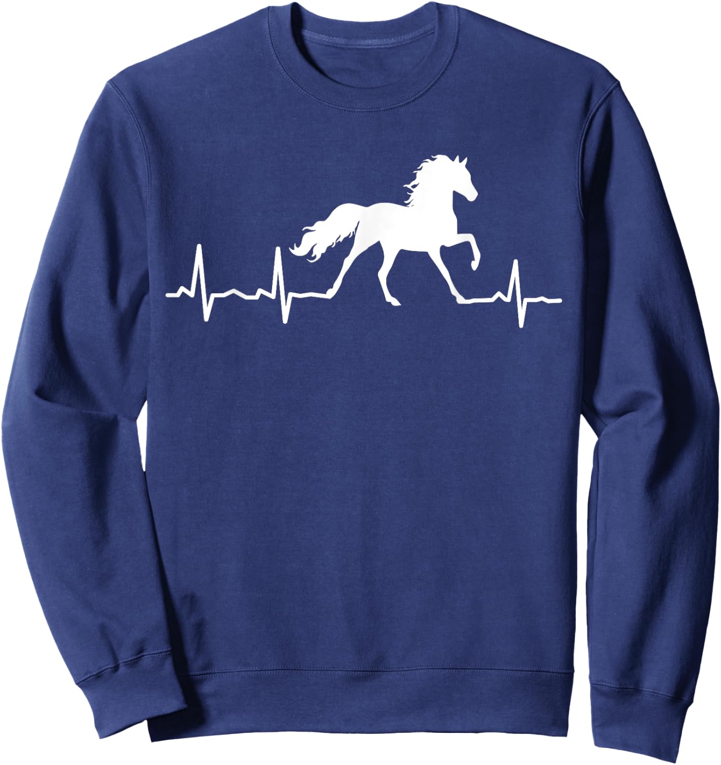 Horse Heartbeat For Horse Riding Lovers Sweatshirt - Sweatshirt | Navy