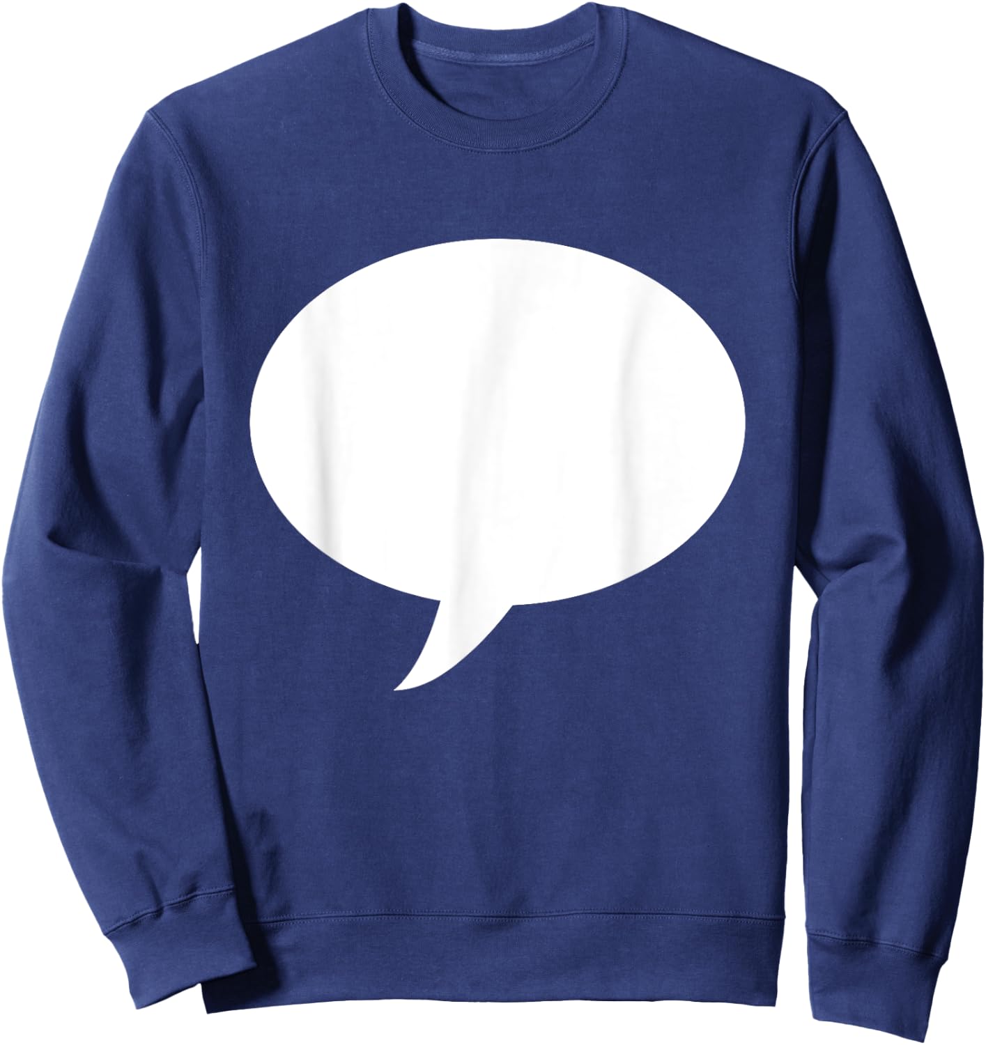 Write On Me Blank T Shirt Speech Bubble Sweatshirt - Sweatshirt | Navy