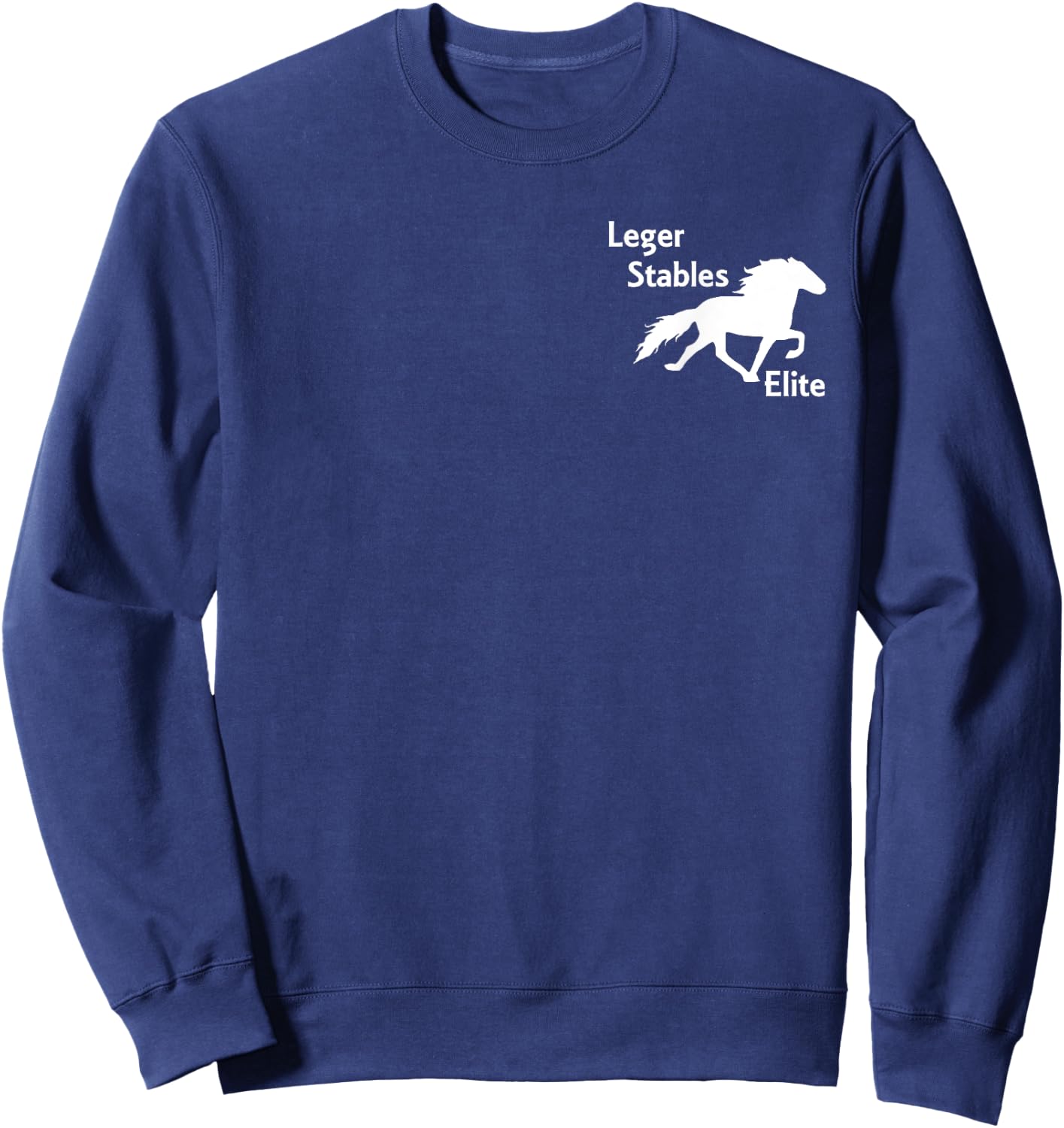 Leger Stables Elite Speed Racking Horse Logo Shirt Sweatshirt - Sweatshirt | Navy