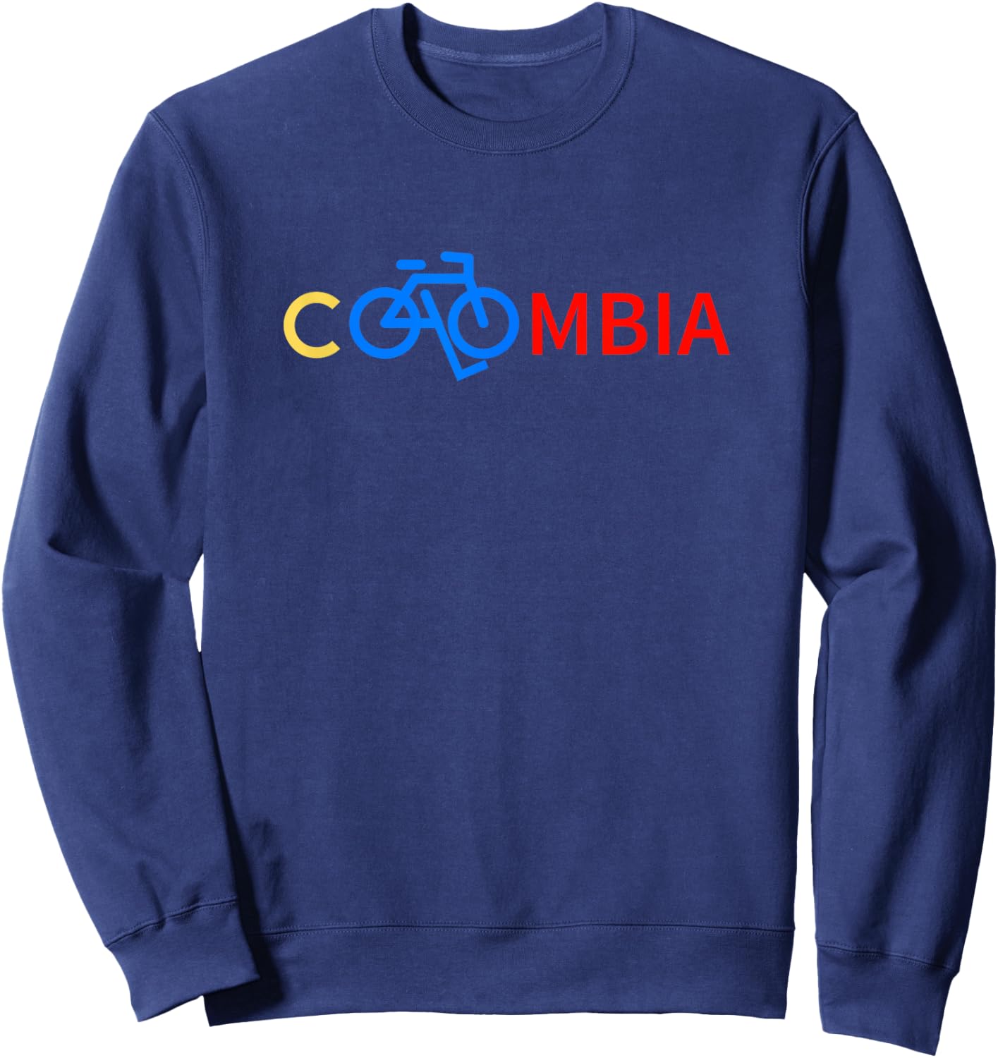Colombia Cycling And Biking Shirt Bike Letaras Pass Bicycle Sweatshirt - Sweatshirt | Navy