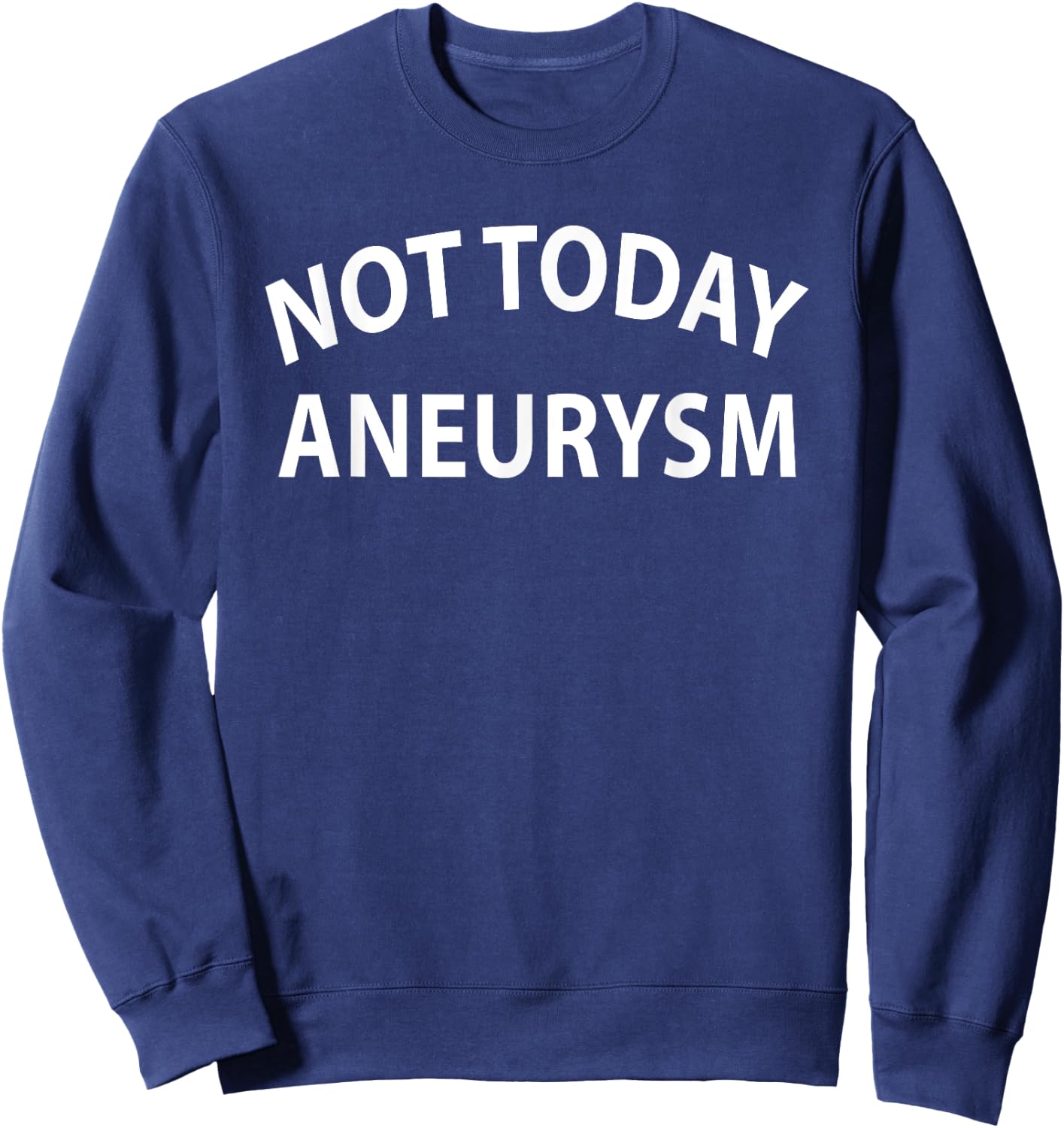 Aneurysm Awareness for Brain, Heart, Aorta, and Cerebral Sweatshirt - Sweatshirt | Navy