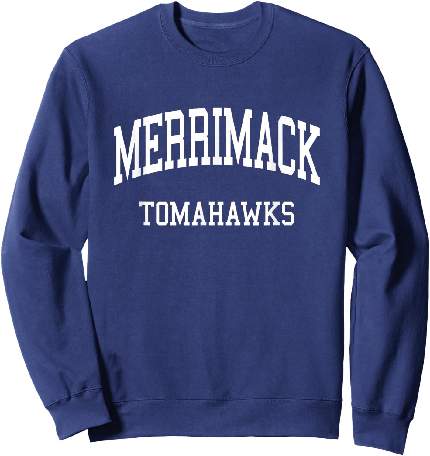 Merrimack High School HS Merrimack NH Retro Sports Sweatshirt - Sweatshirt | Navy