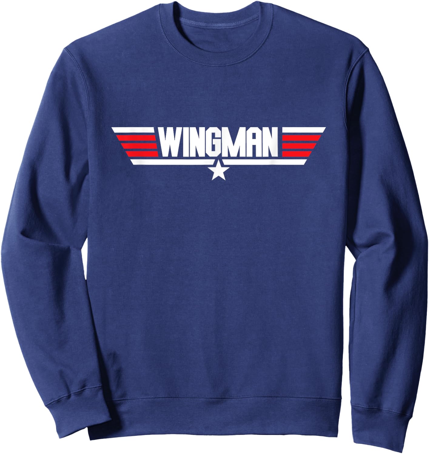 Wingman Co-Pilot Best Friends Right Hand Man Bestman Sweatshirt - Sweatshirt | Navy