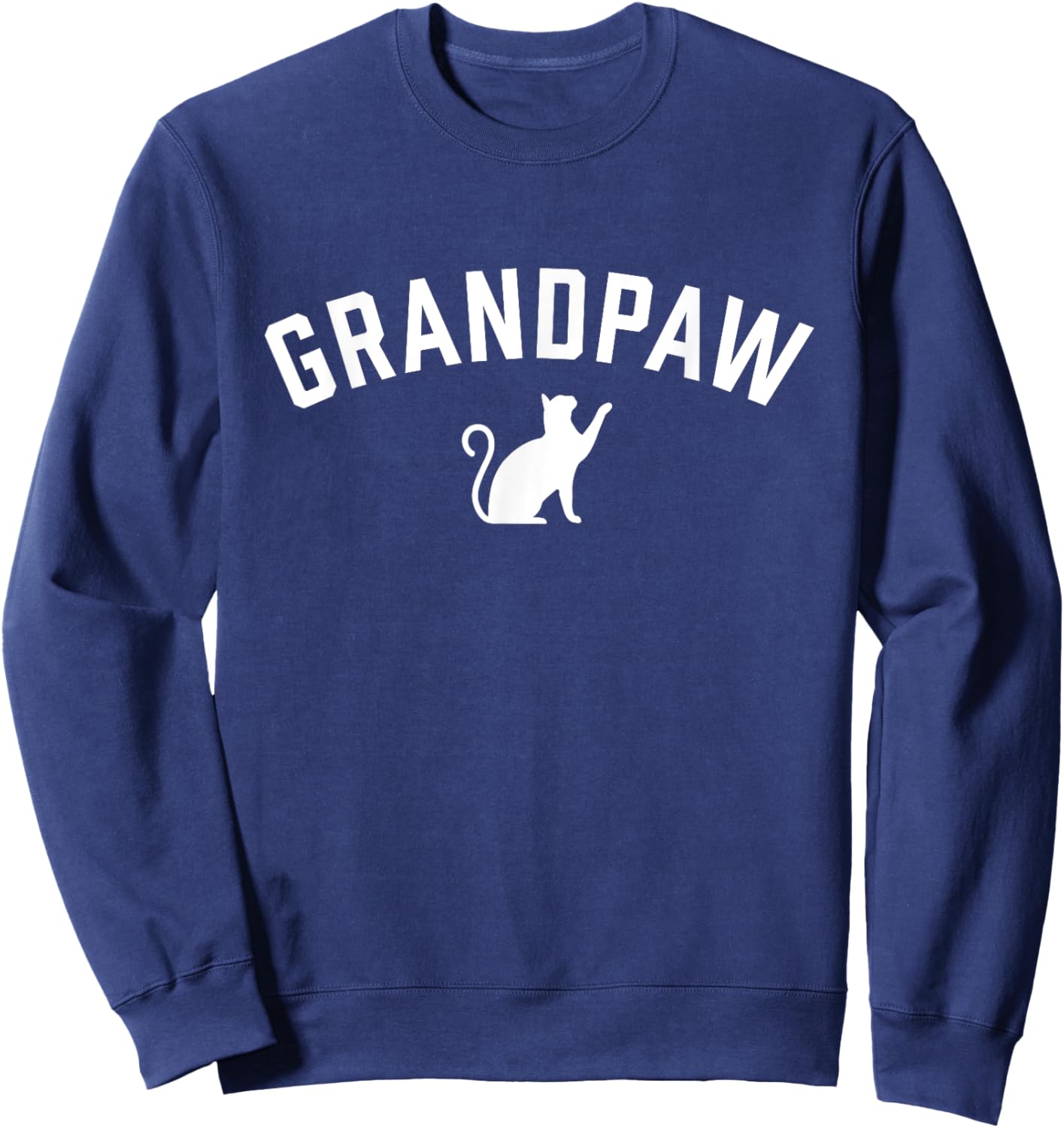 Grandpaw Funny Cat Grandpa Sweatshirt - Sweatshirt | Navy