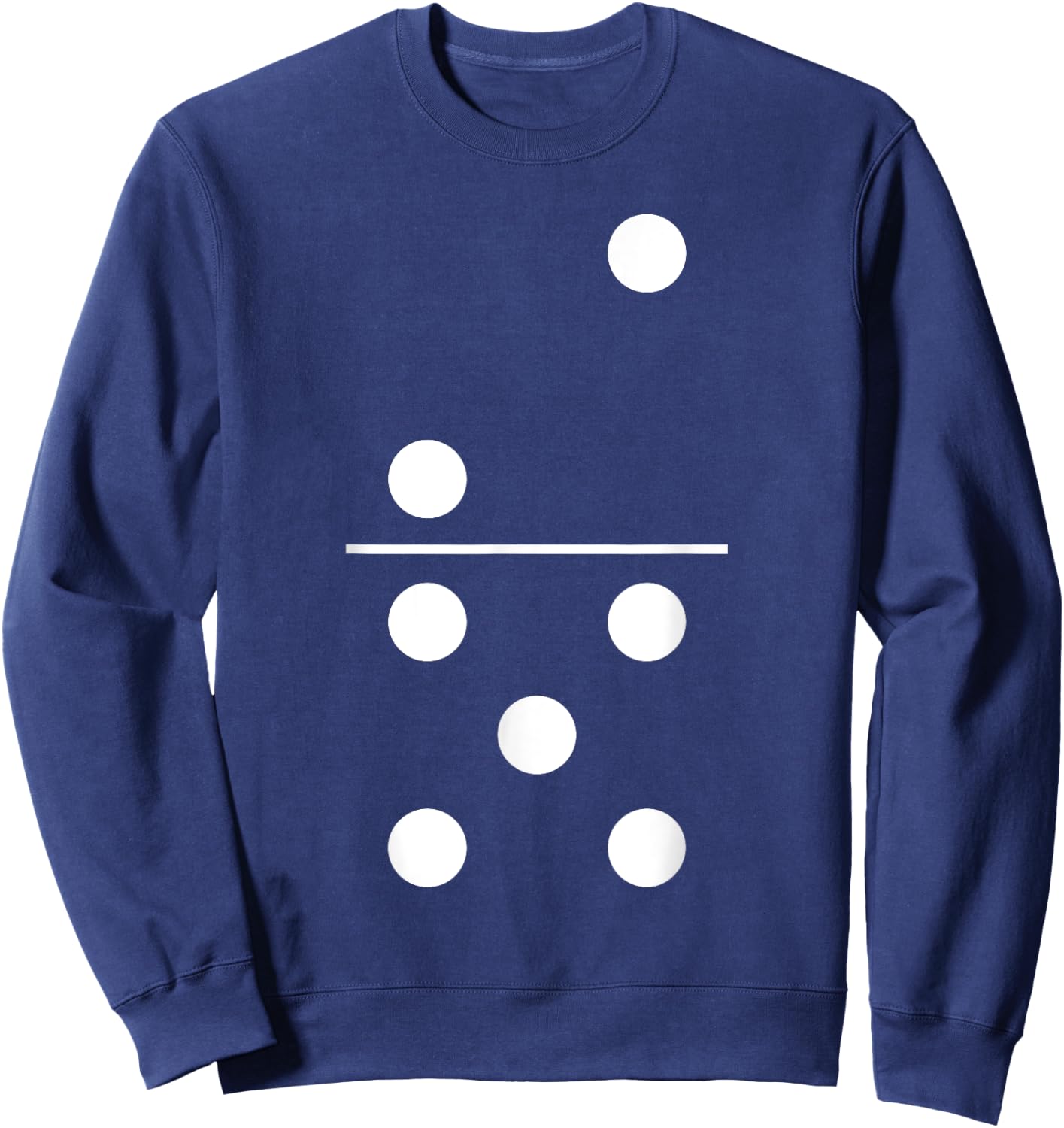 Domino Game 5 2 Funny Halloween Group Costume Shirt Gift Sweatshirt - Sweatshirt | Navy