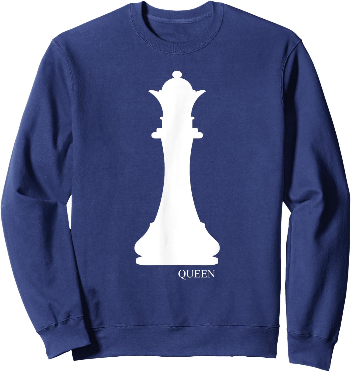 Queen Chess Piece Group Costume Chess Club Chess Board Sweatshirt - Sweatshirt | Navy