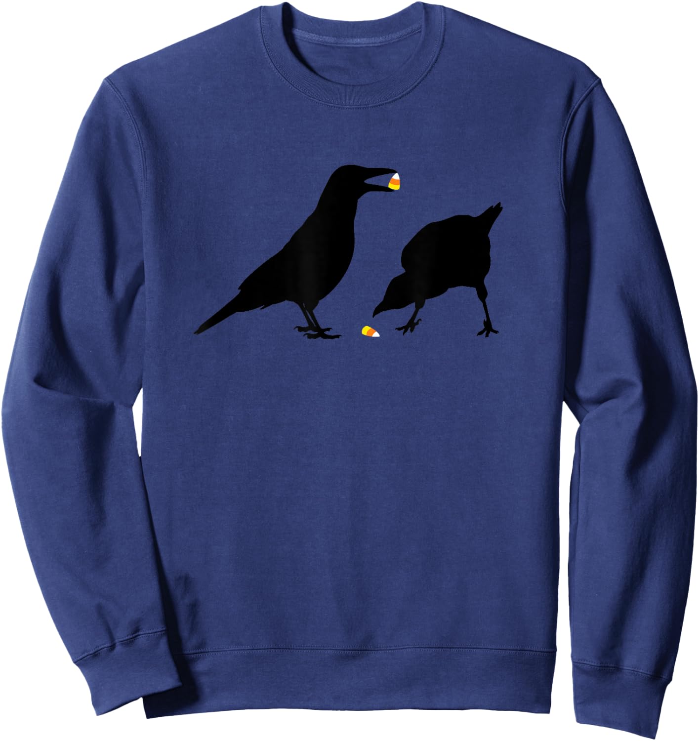 Halloween Candy Corn Crows Sweatshirt - Sweatshirt | Navy