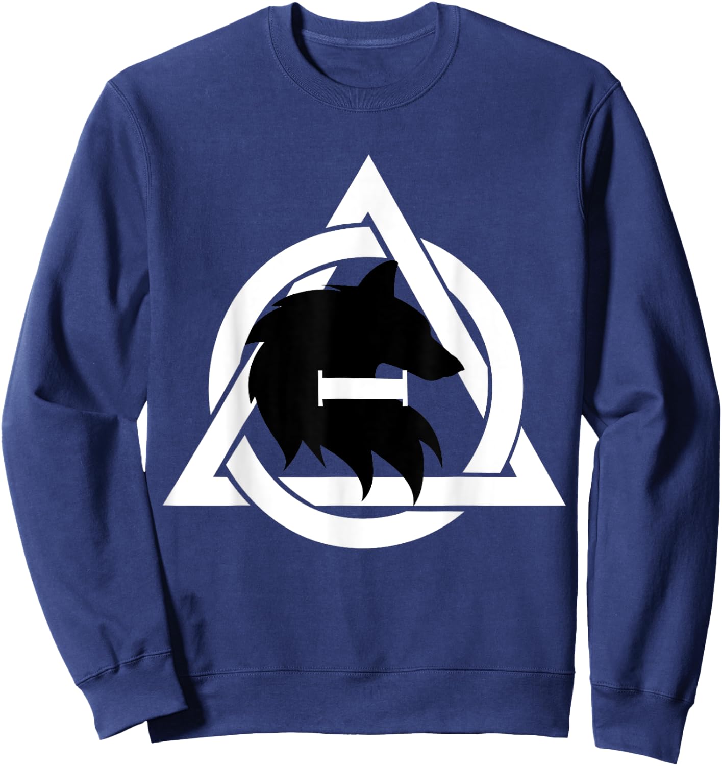 Therian Theta Delta Wolf Dog Sweatshirt - Sweatshirt | Navy