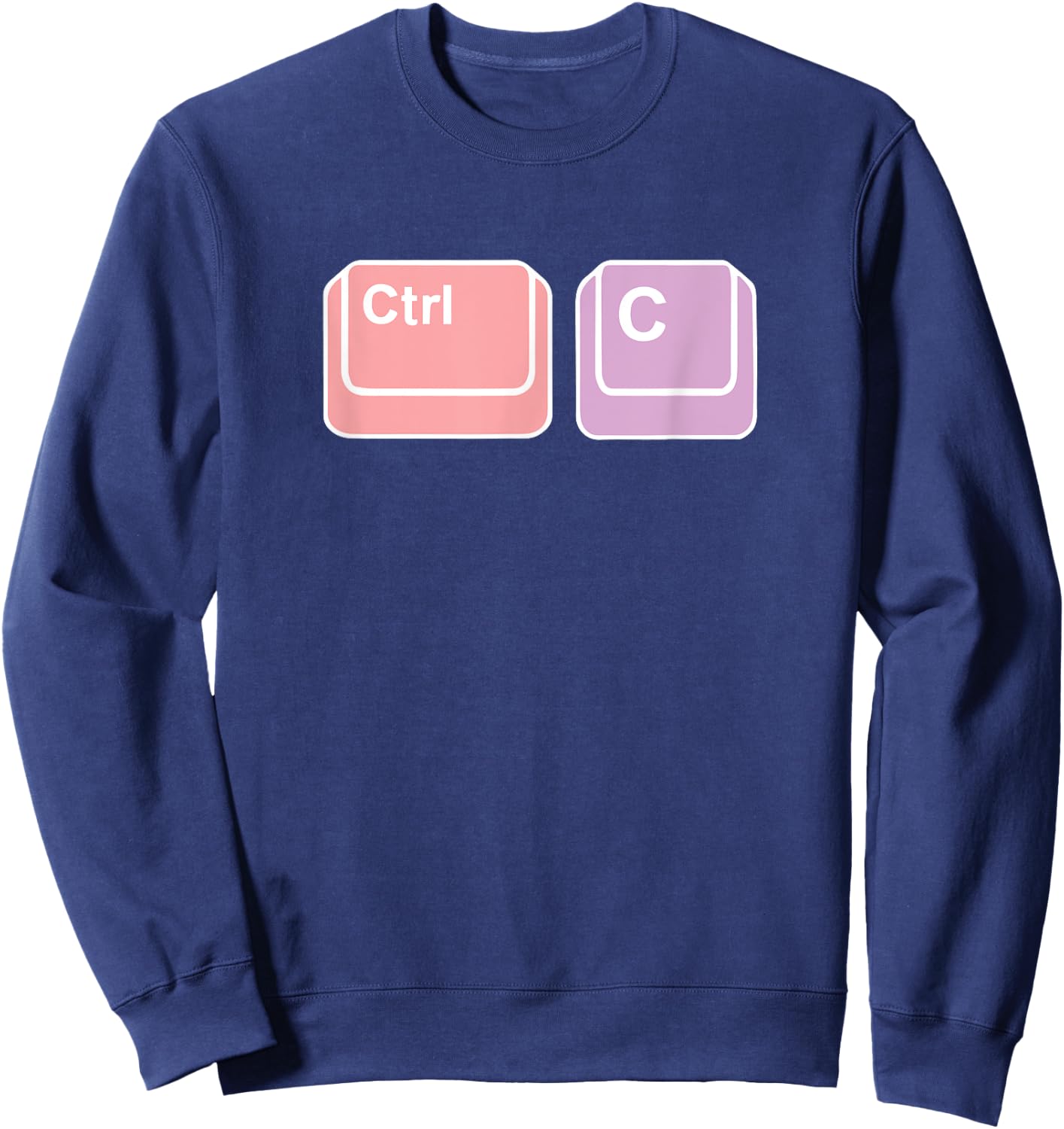 Hilarious Ctrl-C Computer Geek Gift Sweatshirt - Sweatshirt | Navy
