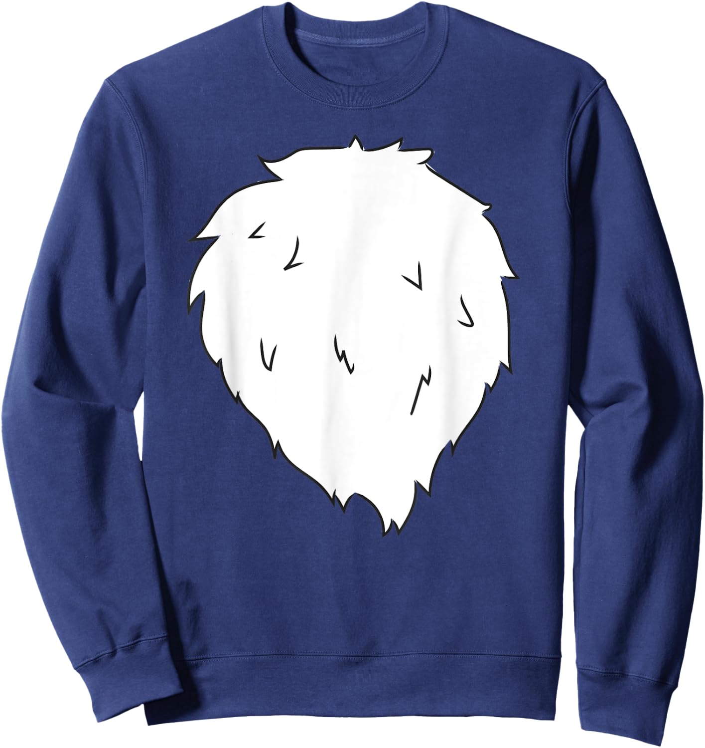 Fox Costume Cute Fox Belly Halloween Costume Shirt Sweatshirt - Sweatshirt | Navy