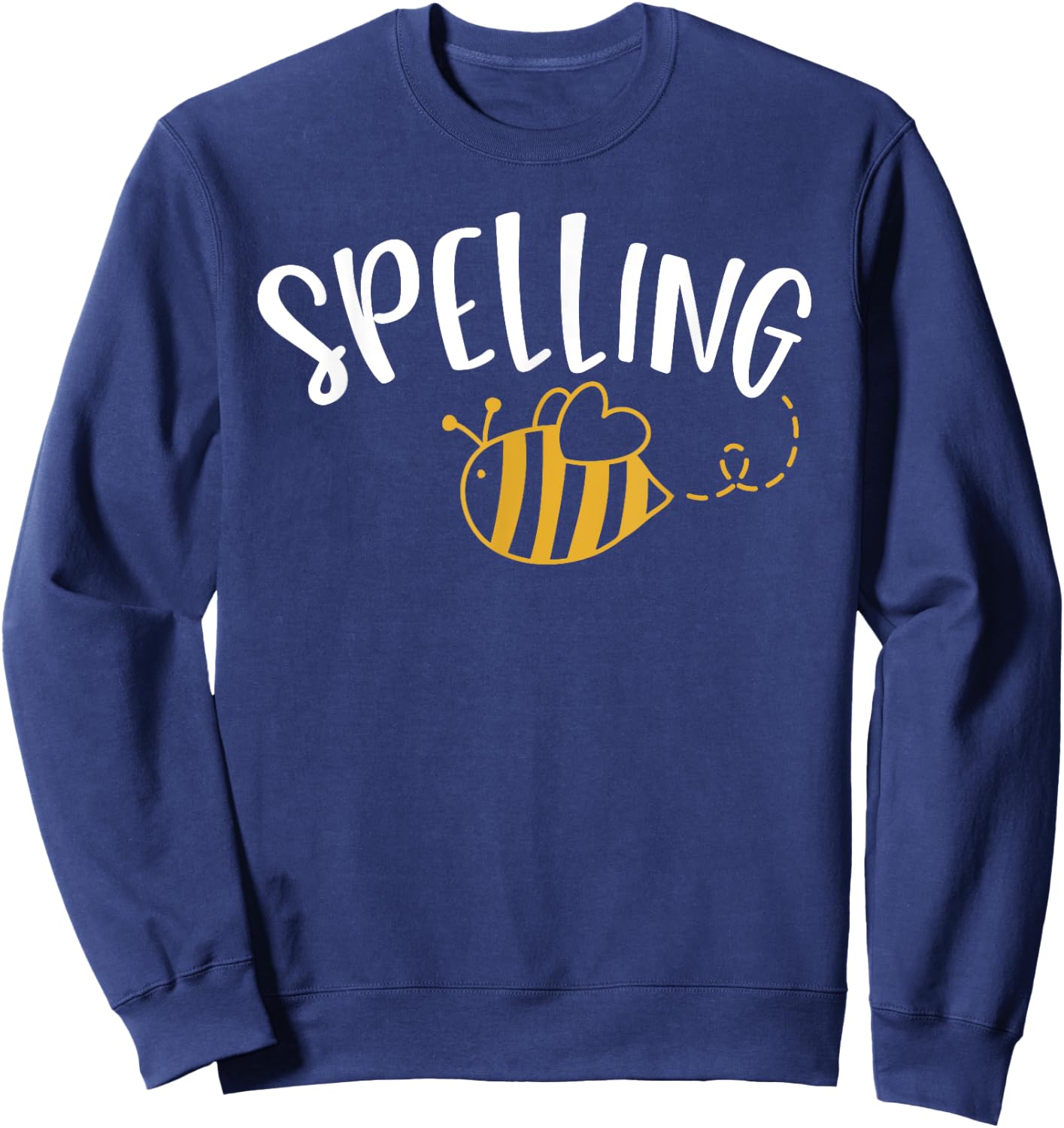 Cute Spelling Bee Design - School Spelling Bee Sweatshirt - Sweatshirt | Navy