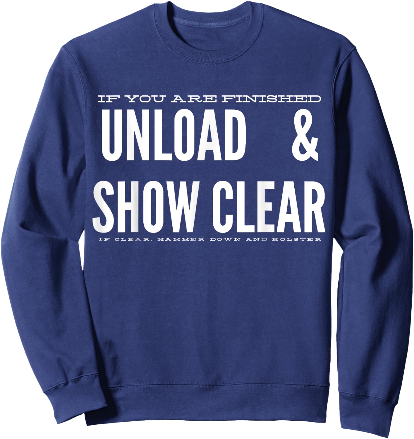Unload & Show Clear Sweatshirt - Sweatshirt | Navy