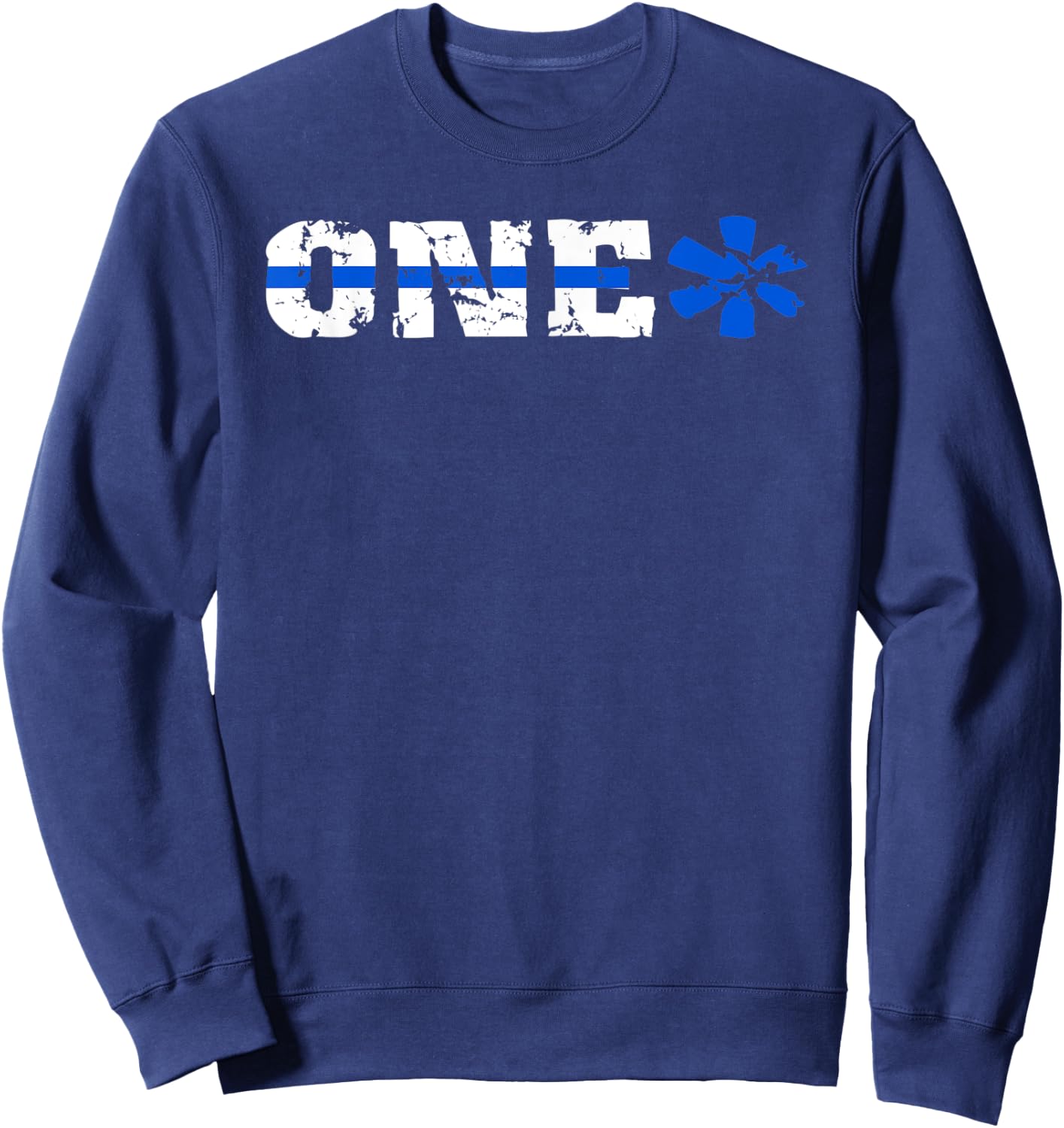 Thin Blue Line Shirt Police One Ass To Risk Sweatshirt - Sweatshirt | Navy