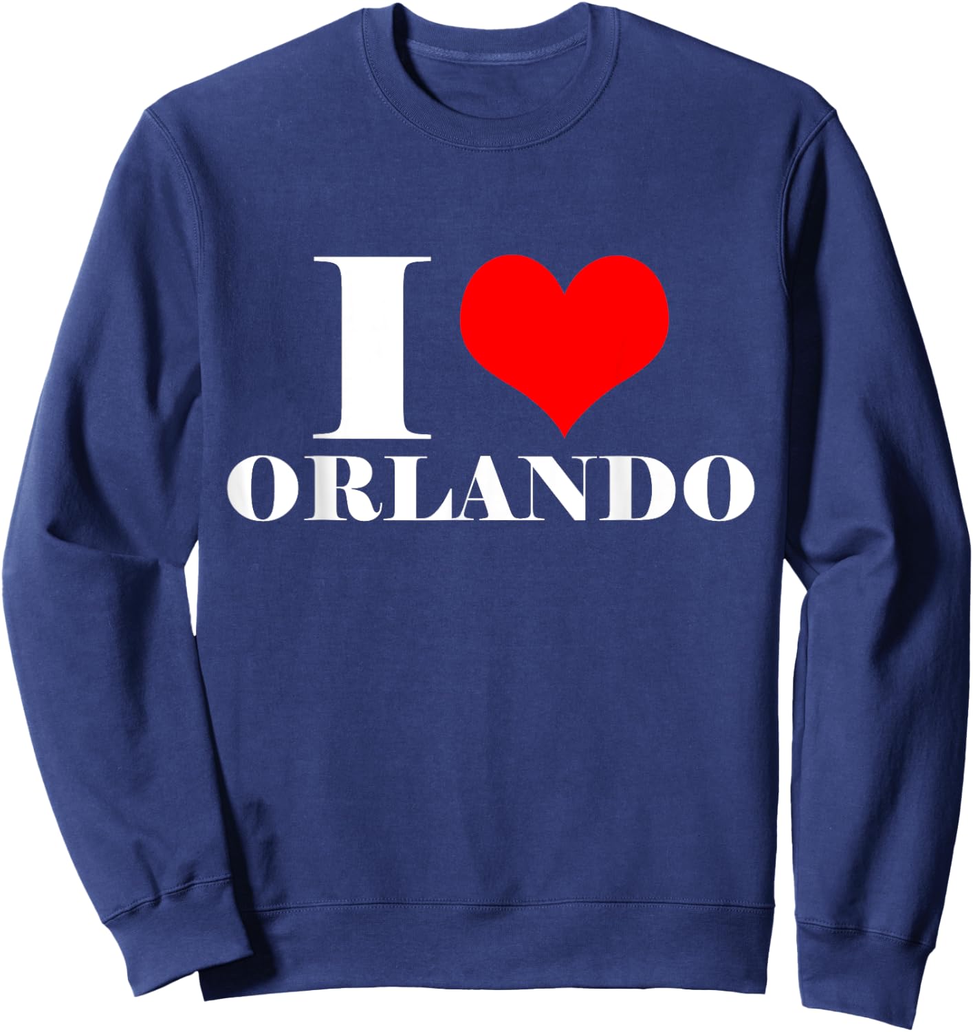 I Love Orlando T Shirt , I Heart Orlando Florida Shirt Sweatshirt - Sweatshirt | Navy