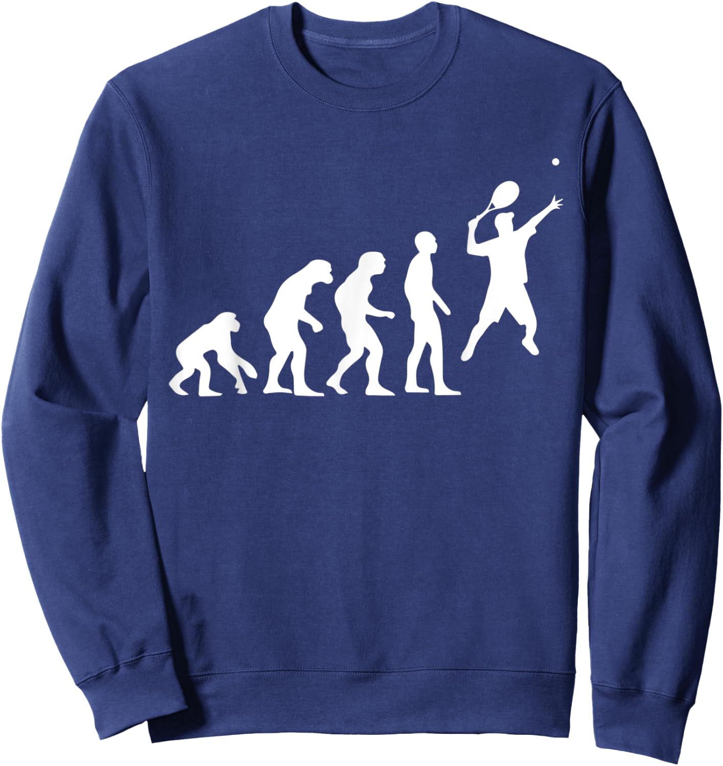Evolution Of Man Tennis Sweatshirt - Sweatshirt | Navy